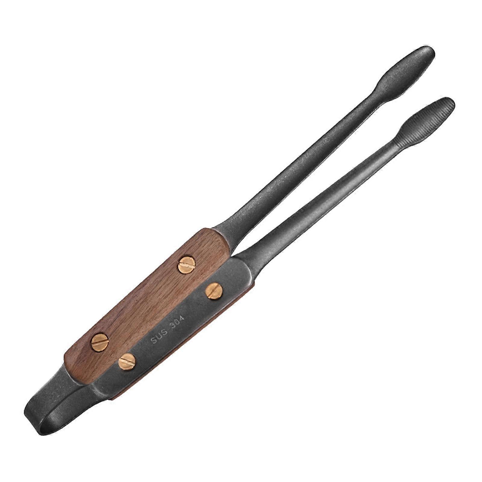 Cooking Tongs for BBQ, Non-Stick Buffet Serving Tongs, Black Pastry Clamp, Kitchen Utensils for Home & Bakery Use