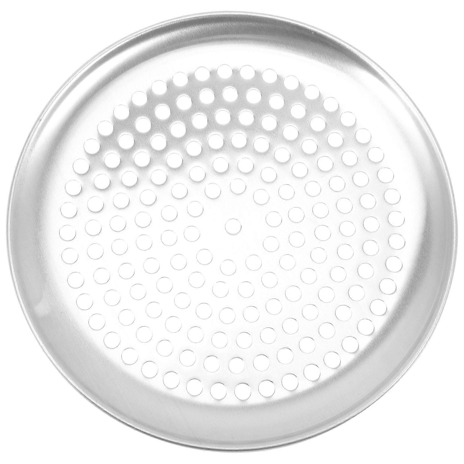 Stainless Steel Perforated Pizza Pan for Even Heat Distribution, Non Stick Surface, Durable for Home Oven Use