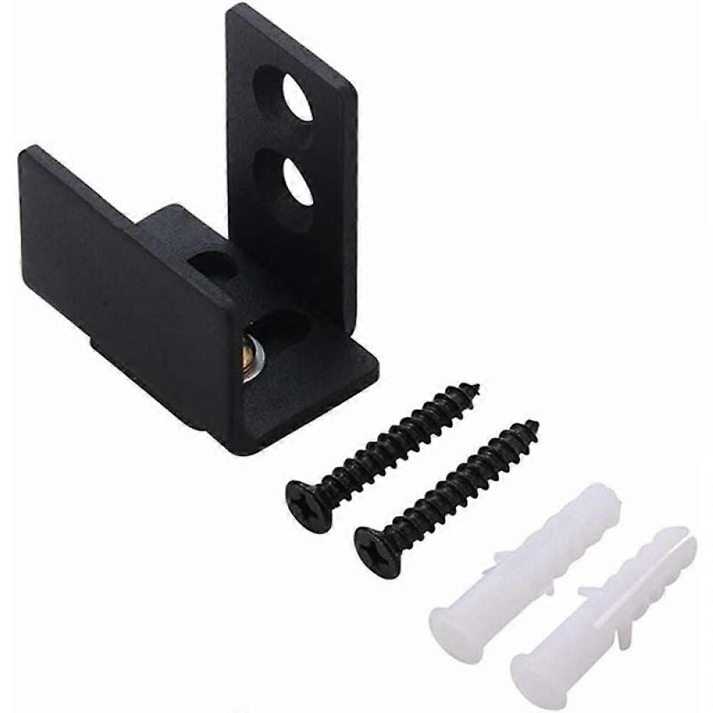 Floor guide - Wall guide - Door guide - door guide - Steel - Black - Wall mounting - for sliding doors