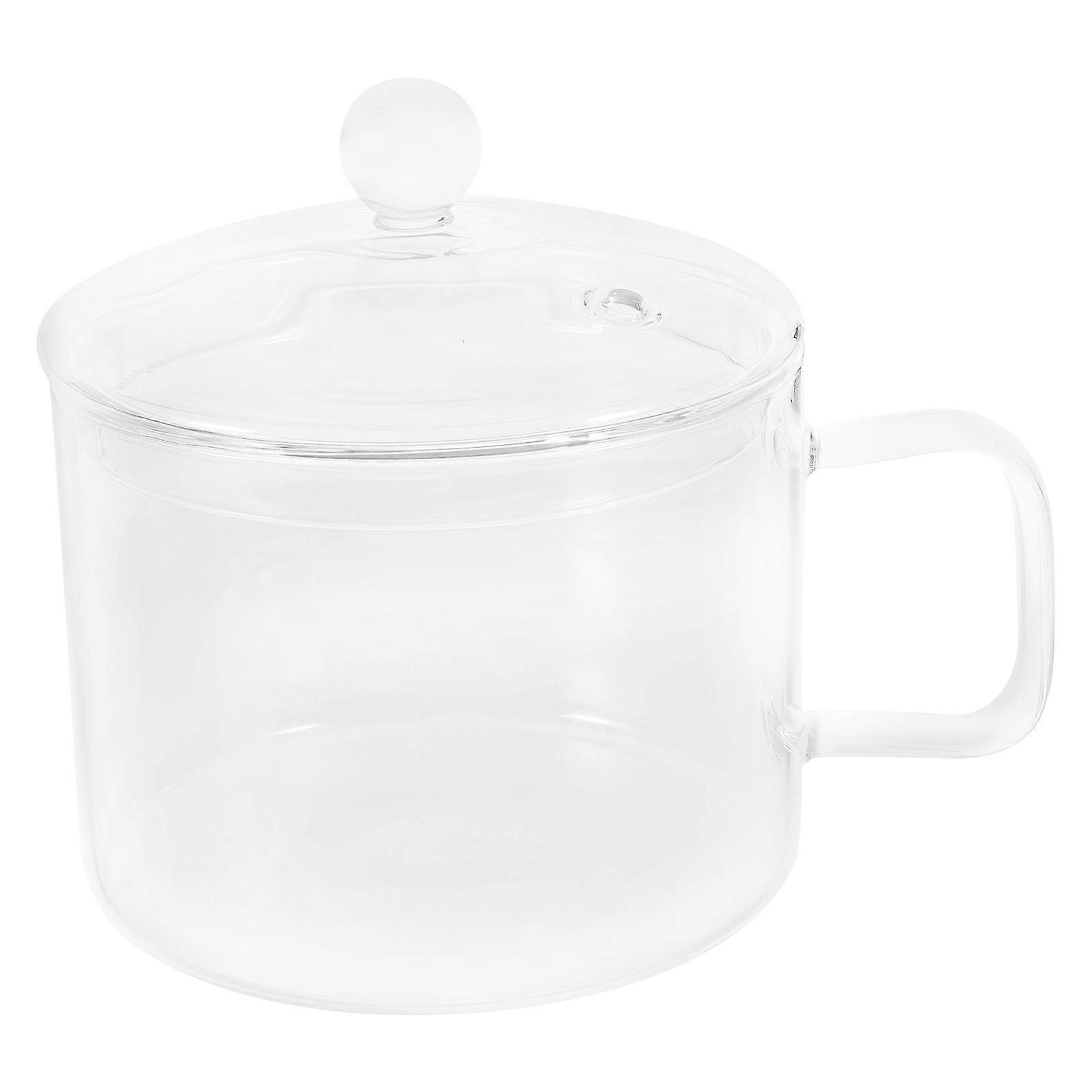 Clear Glass Salad Bowl with Cover, Multi-functional Kitchen Essential