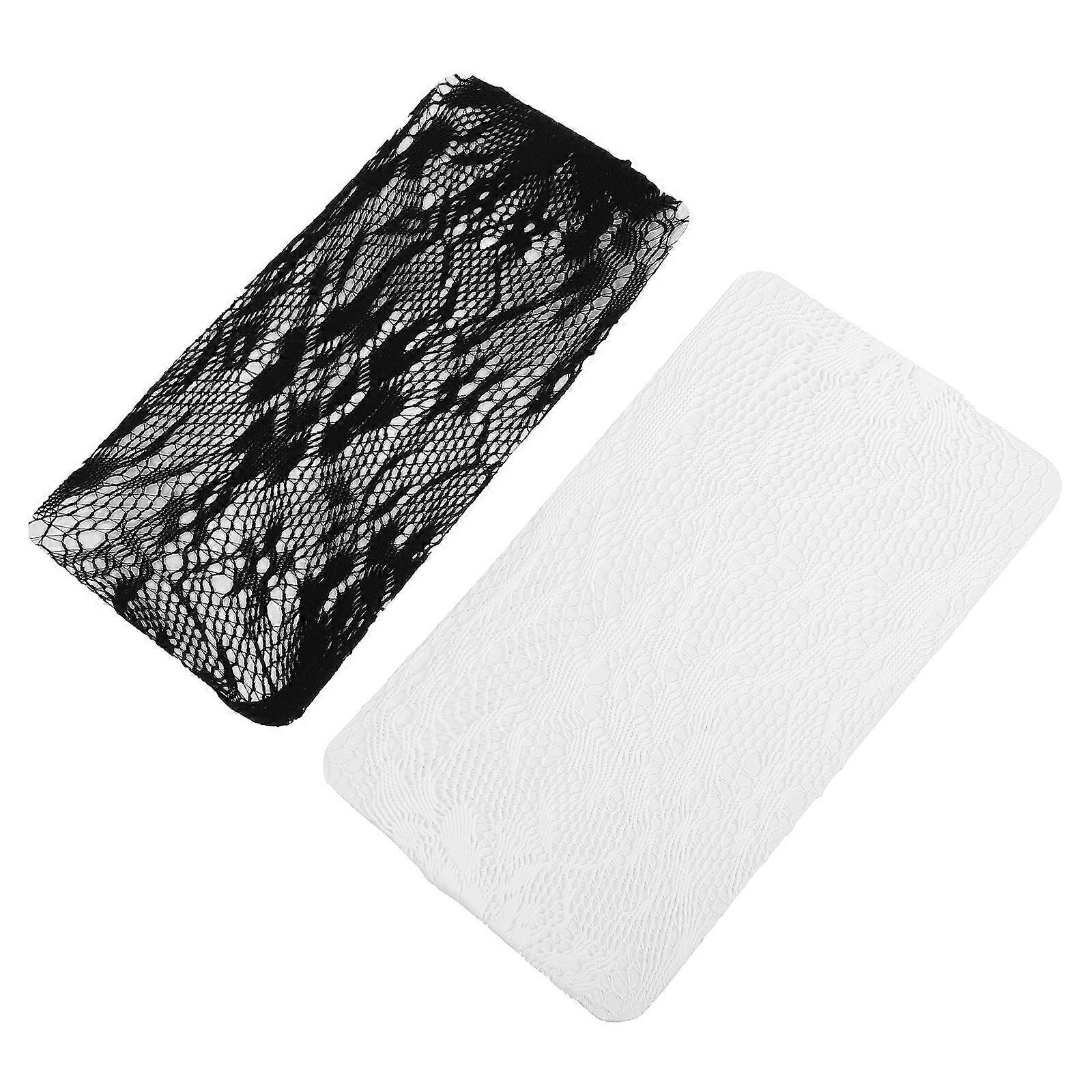 Vintage Lolita Socks Patterned Stockings Non Slip Elastic Design Costume Accessory 2Pairs