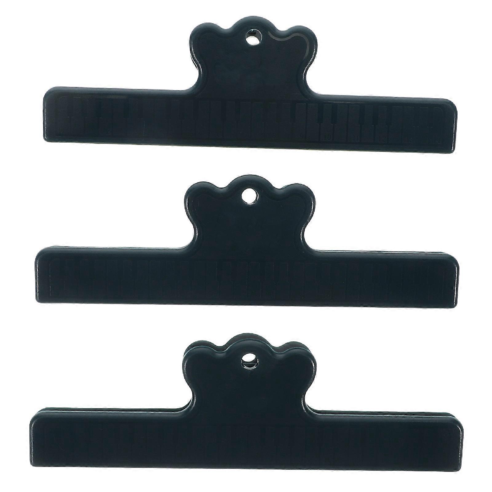 Book Page Holder Clip Large Thickened Sheet Music Holder For Piano Users Piano Classroom Dark Green 14.80X4.70X2.20CM Prevent Slips 3Pack