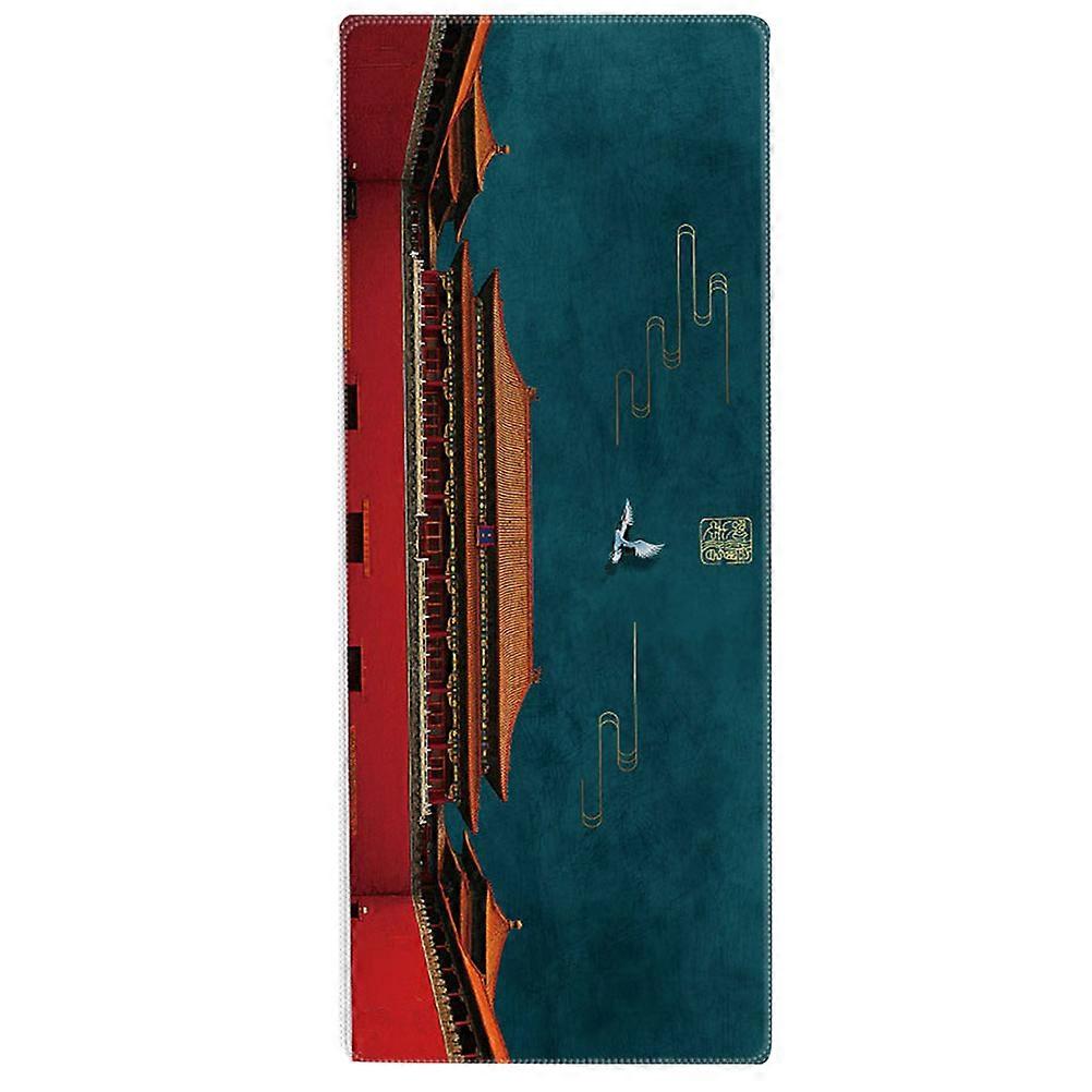 Waterproof Mouse Mat Anti Slip Stable Slip Free Rectangular Chinese Style Professional Design Home Office 80x30x04cm 1Pack