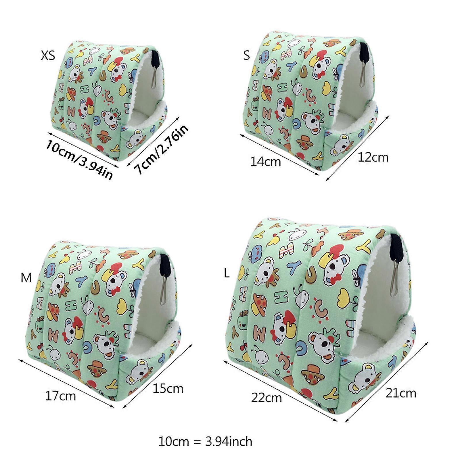 Bird Hanging Hammock Winter Warm Nest Plush Tent Hideout Snuggle Hut to Sleep for Play & Rest for Parrot Hamster Hamster XS