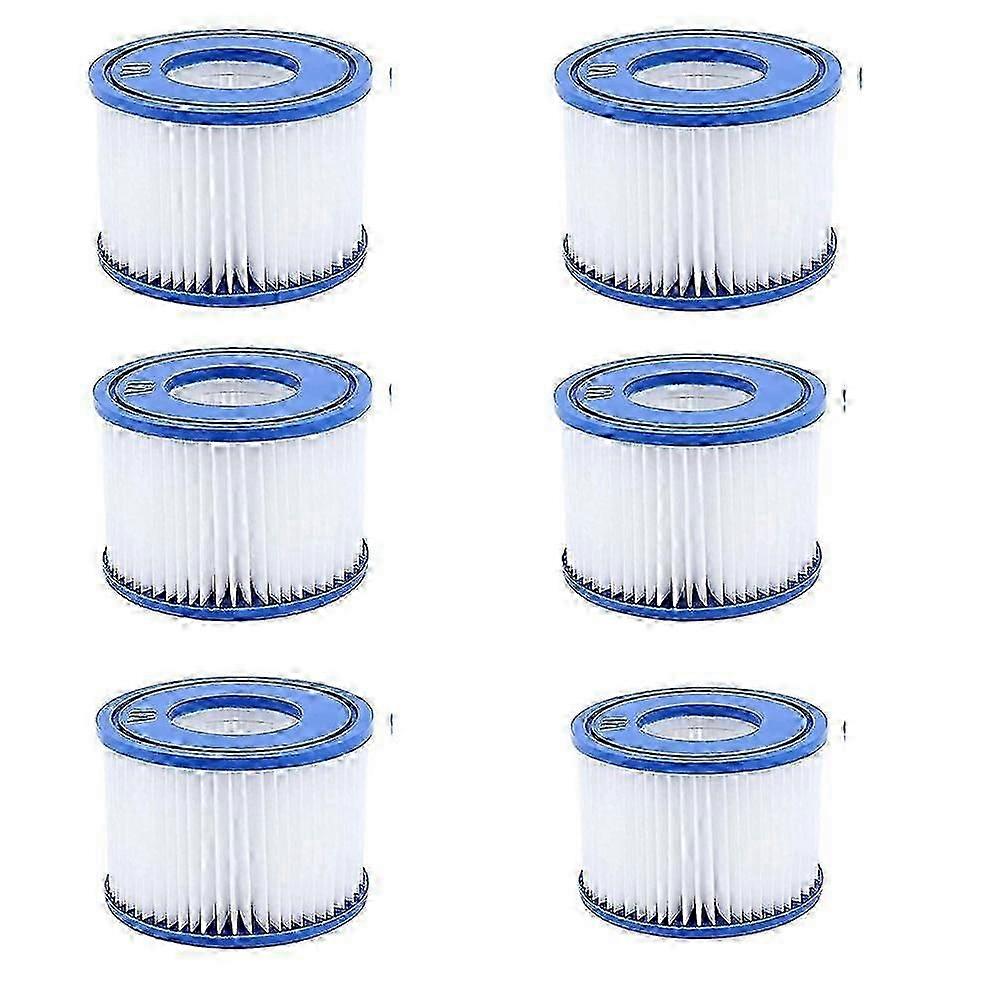 6ks bazénový filter vi, pre náhradnú kazetu filtračného čerpadla Saluspa typu VI, pre Lay-Z-Spa, pre filtre Bestway VI 90352E Bazénový filter
