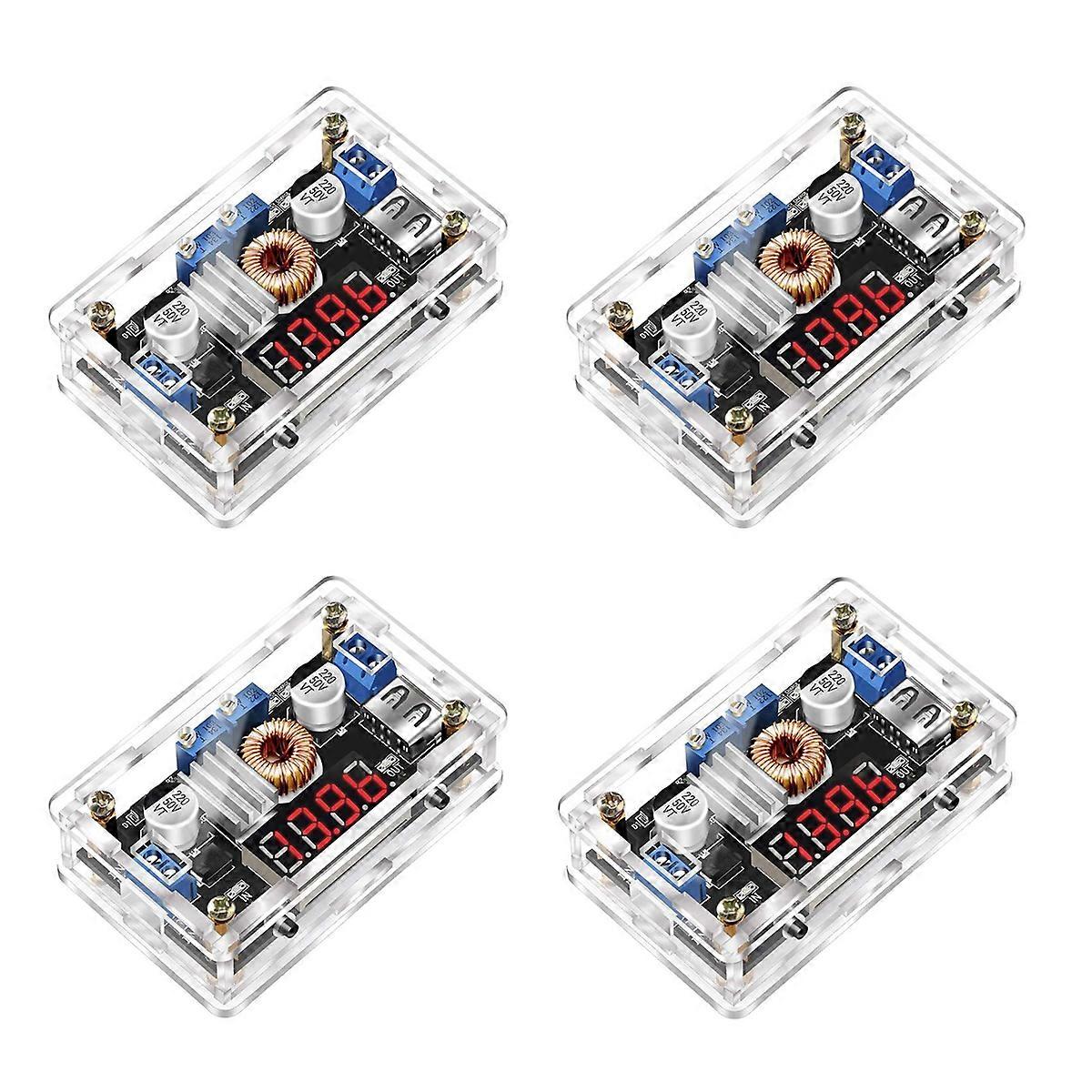 4X DC-DC Buck,Power Supply Module DC Buck Converter 5V-36V to 1.25-32V Voltage Regulator Stabilizer