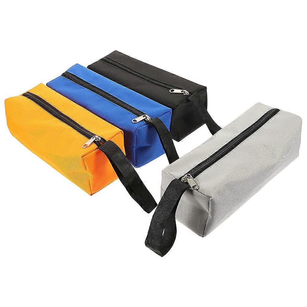 Small Tool Pouch Tool Storage Pouch for DIY Projects Orange 11.8X3.9X3.9in Tool Storage 4Pcs