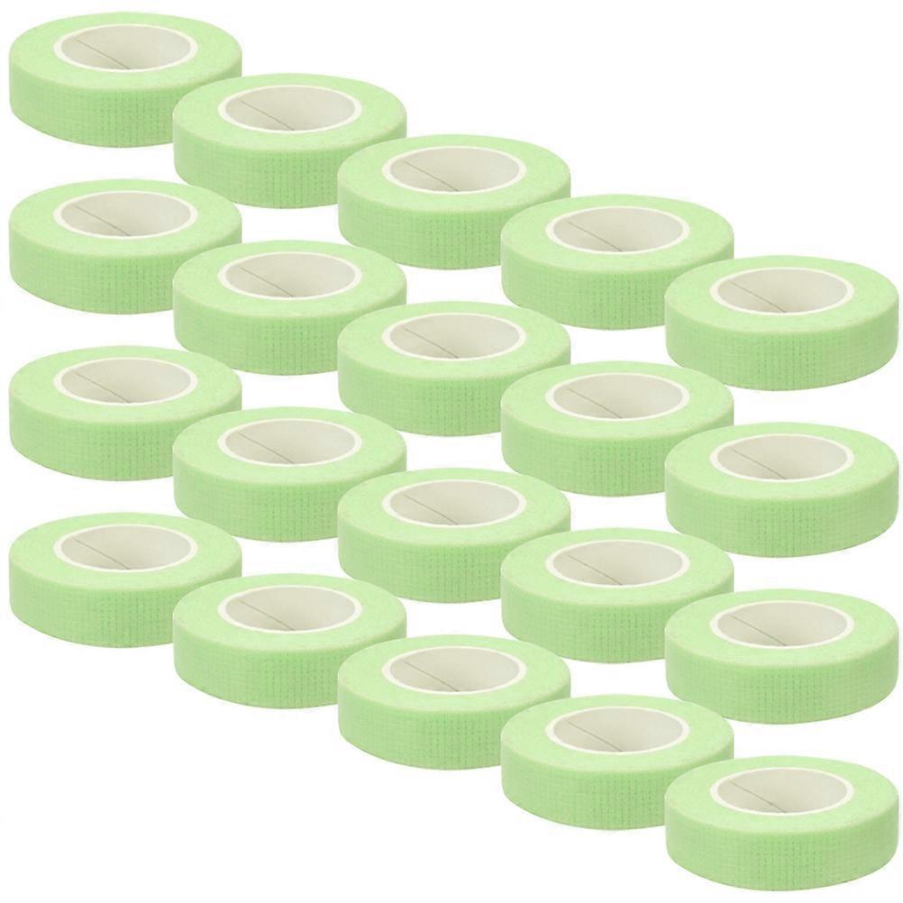 Lashes Tape Eyelash Extension Tape Adhesive for Professional Eyelash Application Light Green 5.5x1.2cm Holds Lashes in Place 20 Rolls
