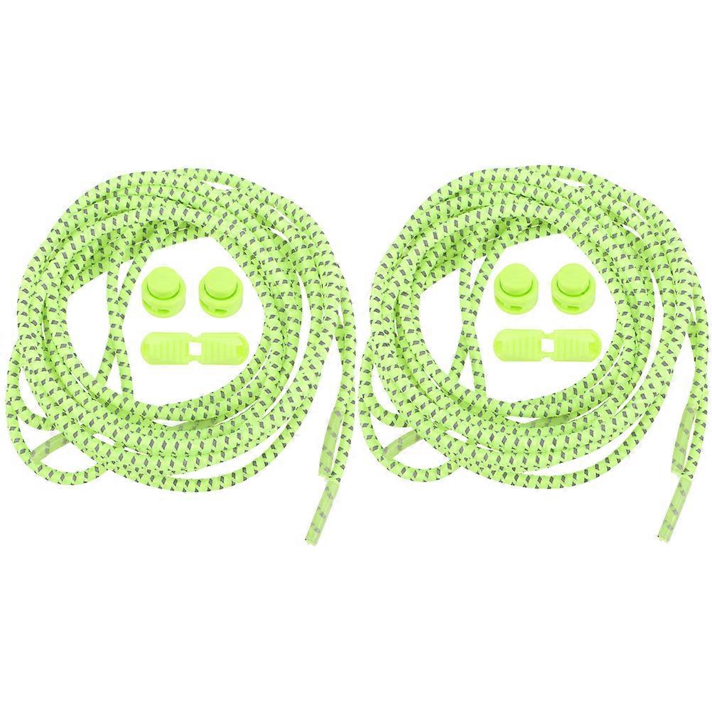 Sports Shoelaces Replacement Round Reflective Laces For Outdoor Sports 2 Pairs