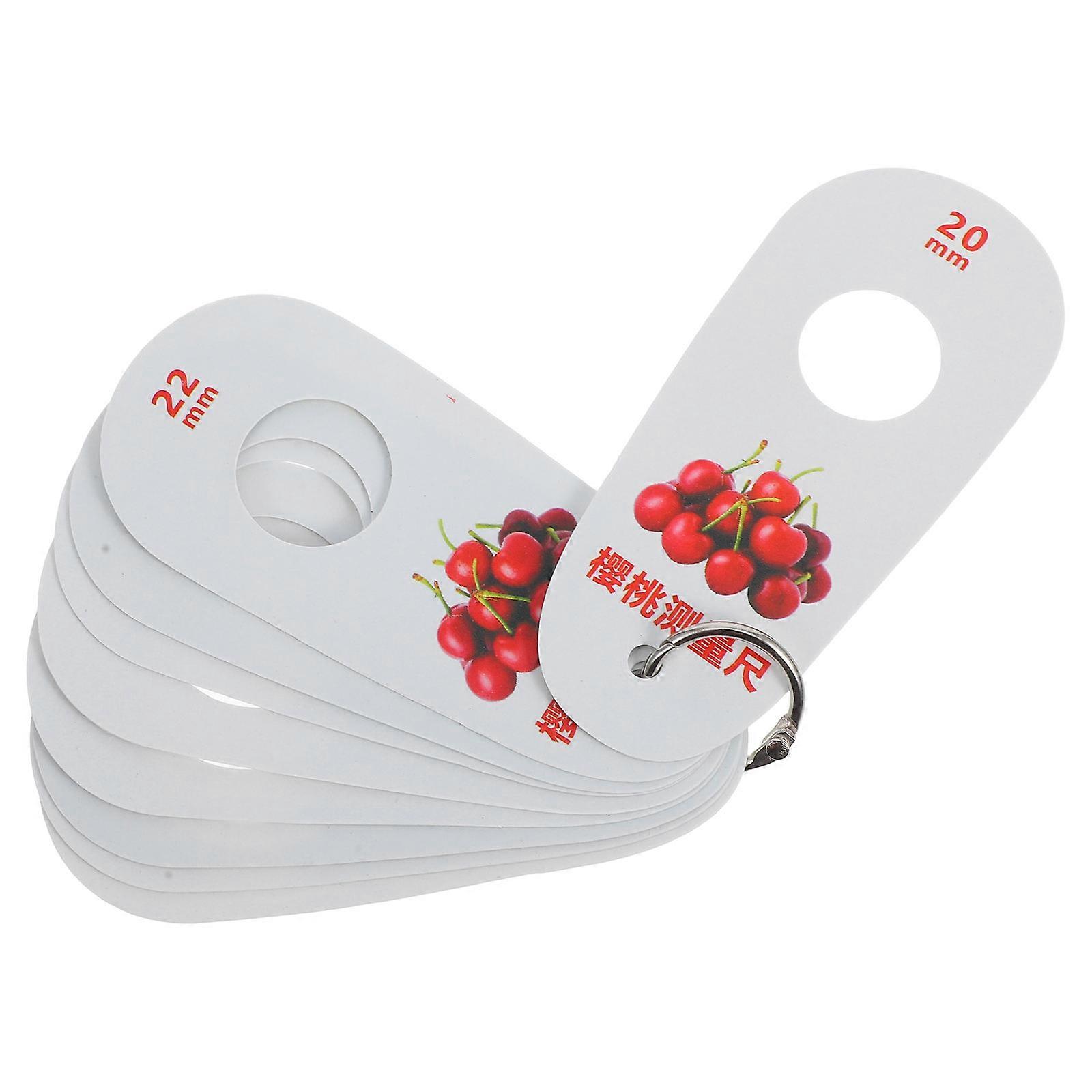 Cherry Measuring Calipers 9 Holes High Precision Tool for Accurate Fruit Sizing Blueberry Classification Elegant Design