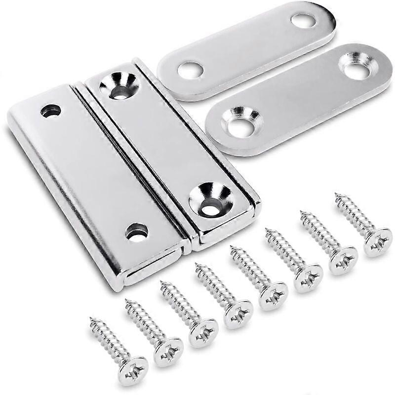 2 pcs Rectangular Neodymium Magnets with Hole 40x13.8x5 mm, 15 kg Force + 2 pcs Washers + 8 pcs Screws Included