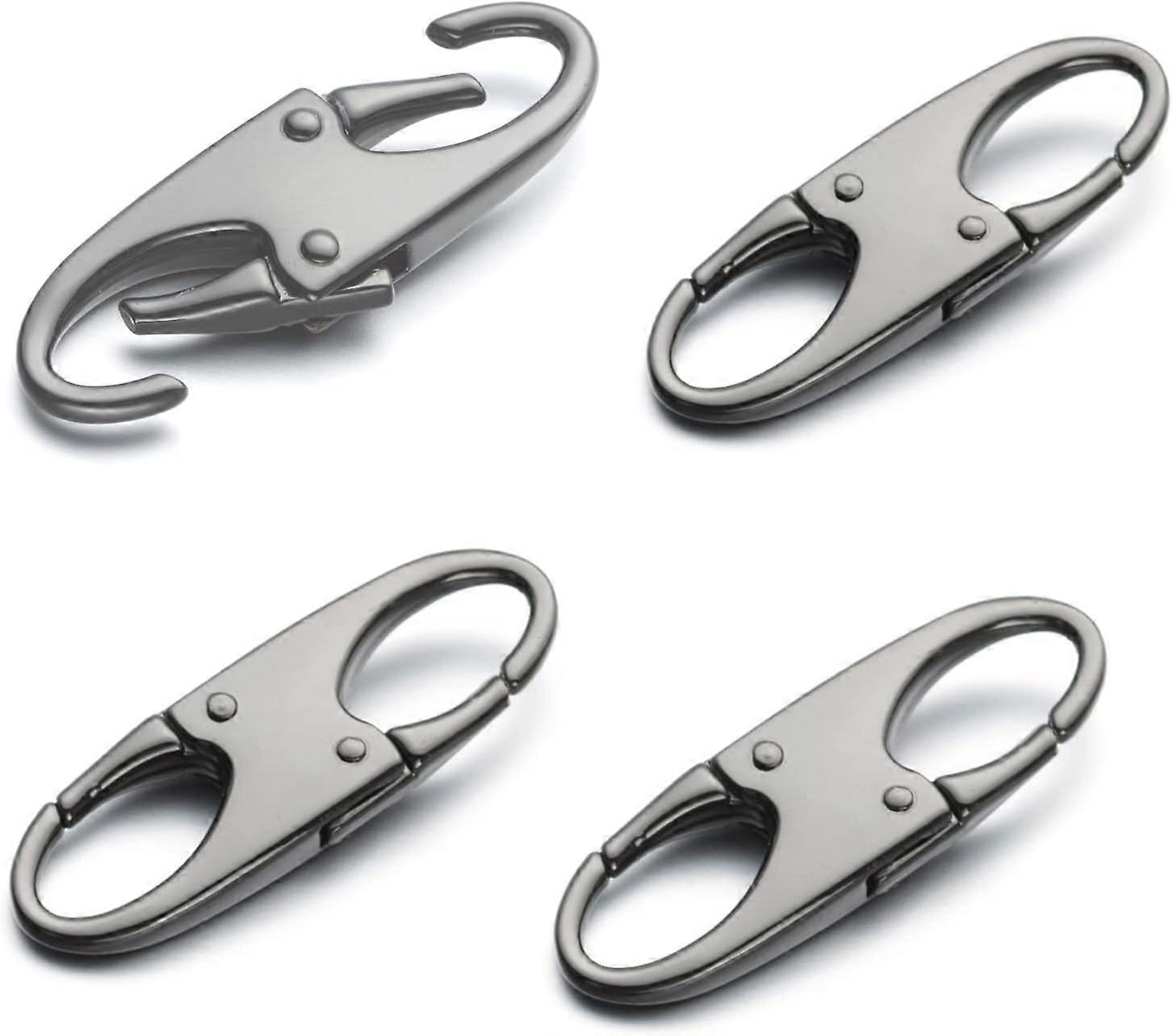 Dual Small Carabiner Clips - Zipper Clip Theft Deterrent - Holds Zippers Closed - Zipper Pull Replacement