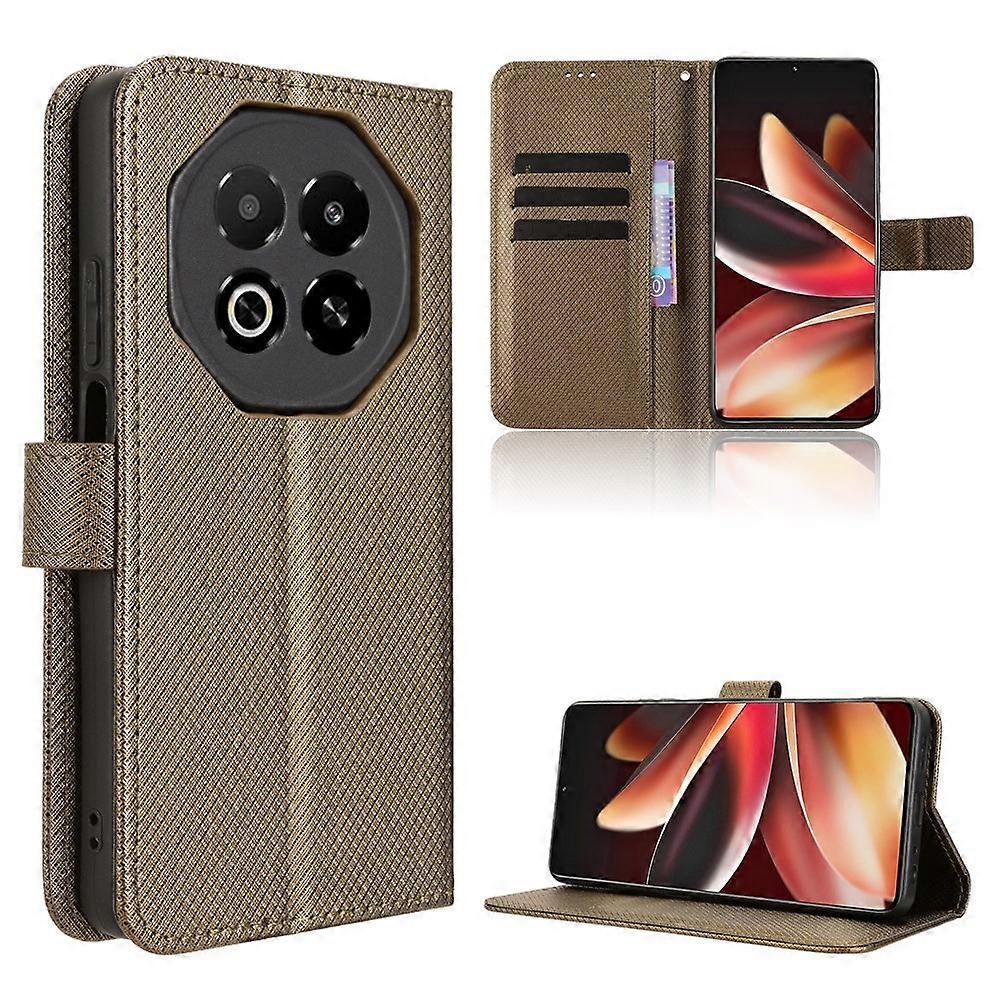 For Meizu Note 16 Leather Wallet Case with Strap Diamond Texture Phone Cover