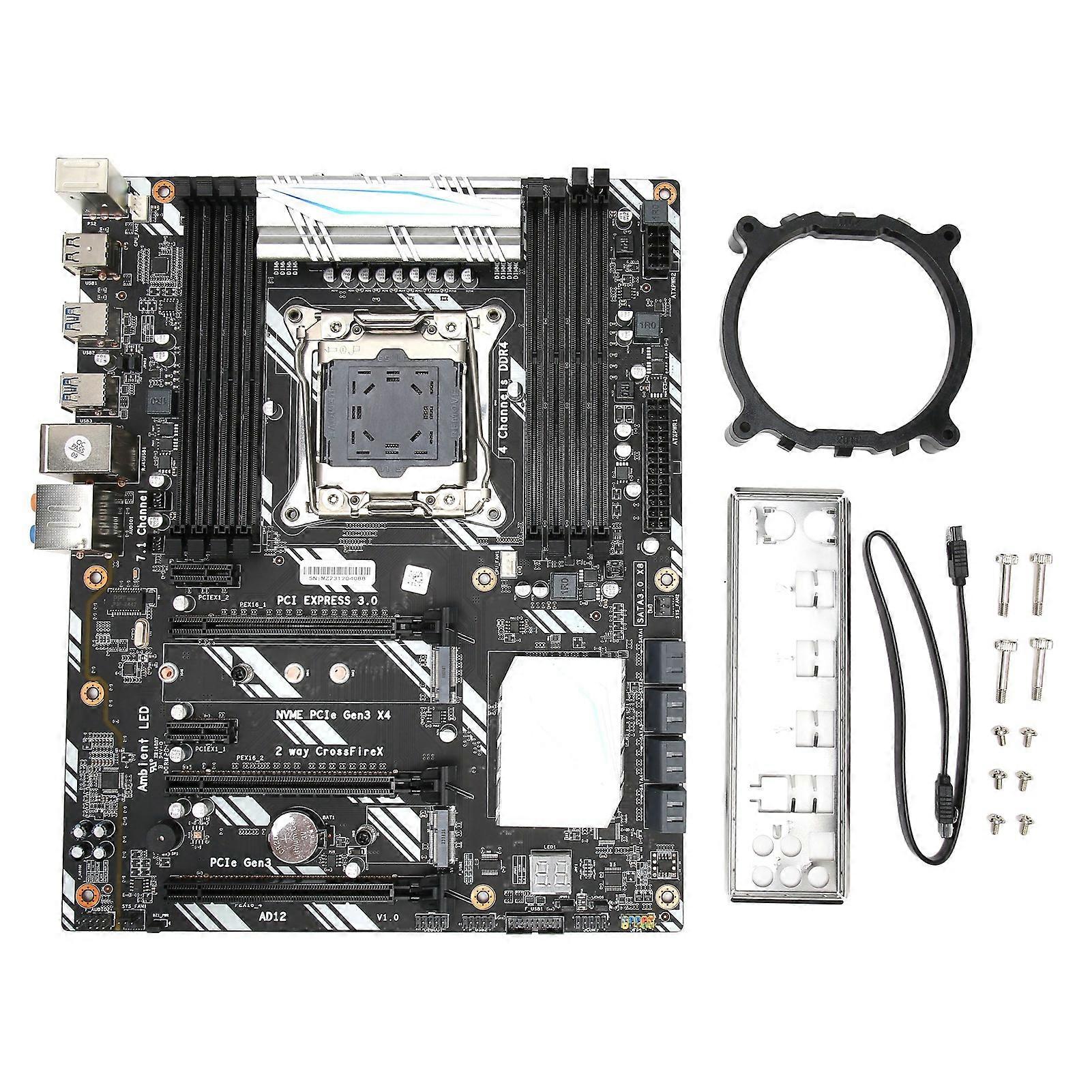 X99 D8 DDR4 Motherboard Support LGA2011 V3 V4 NVME M.2 WiFi Slot ATX with Gigabit Network Card for Desktop PC