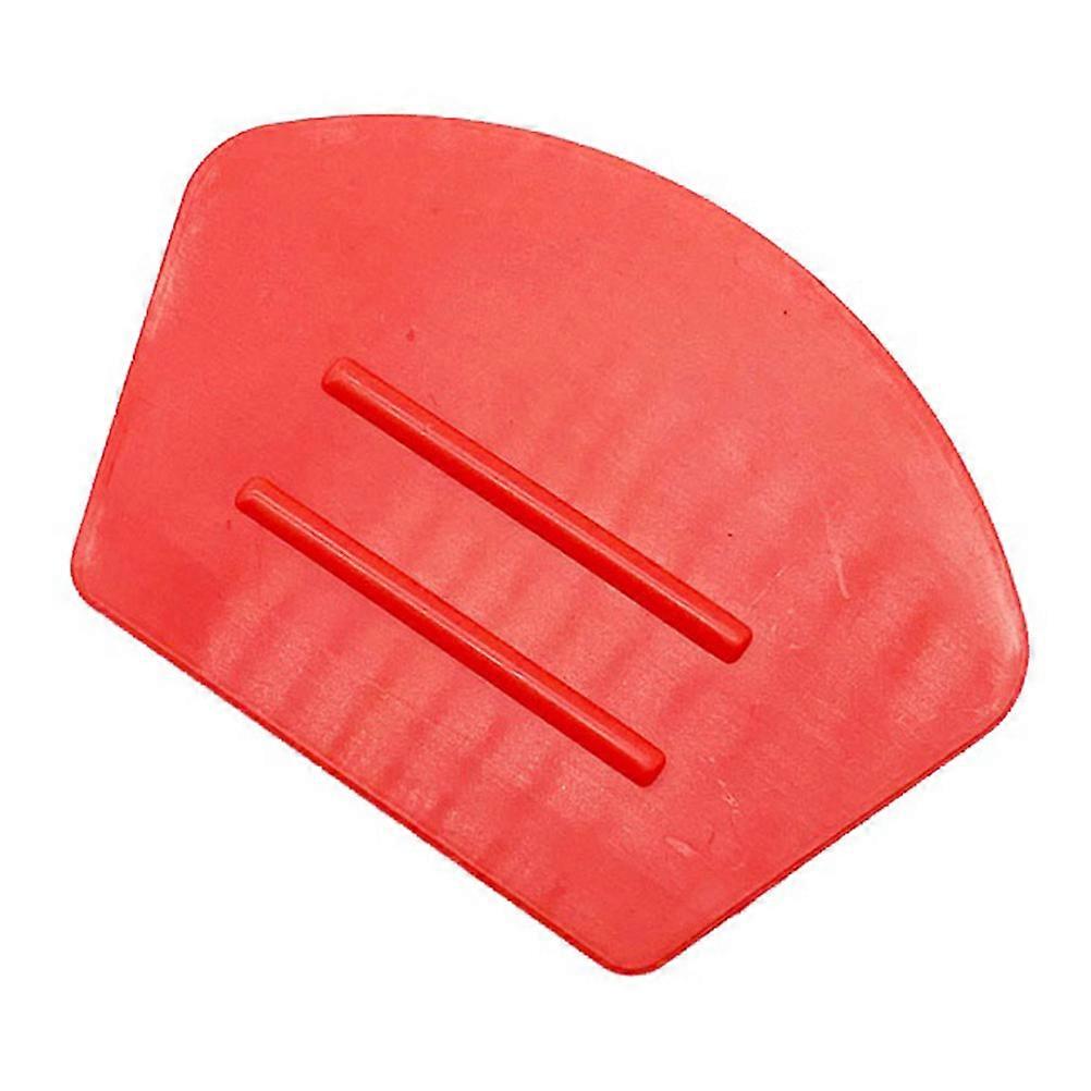 Car Window Squeegee Car Window Film Decal Ultrathin Plastic Felt Squeegee Auto Film Finishing Tool Red 2Pcs