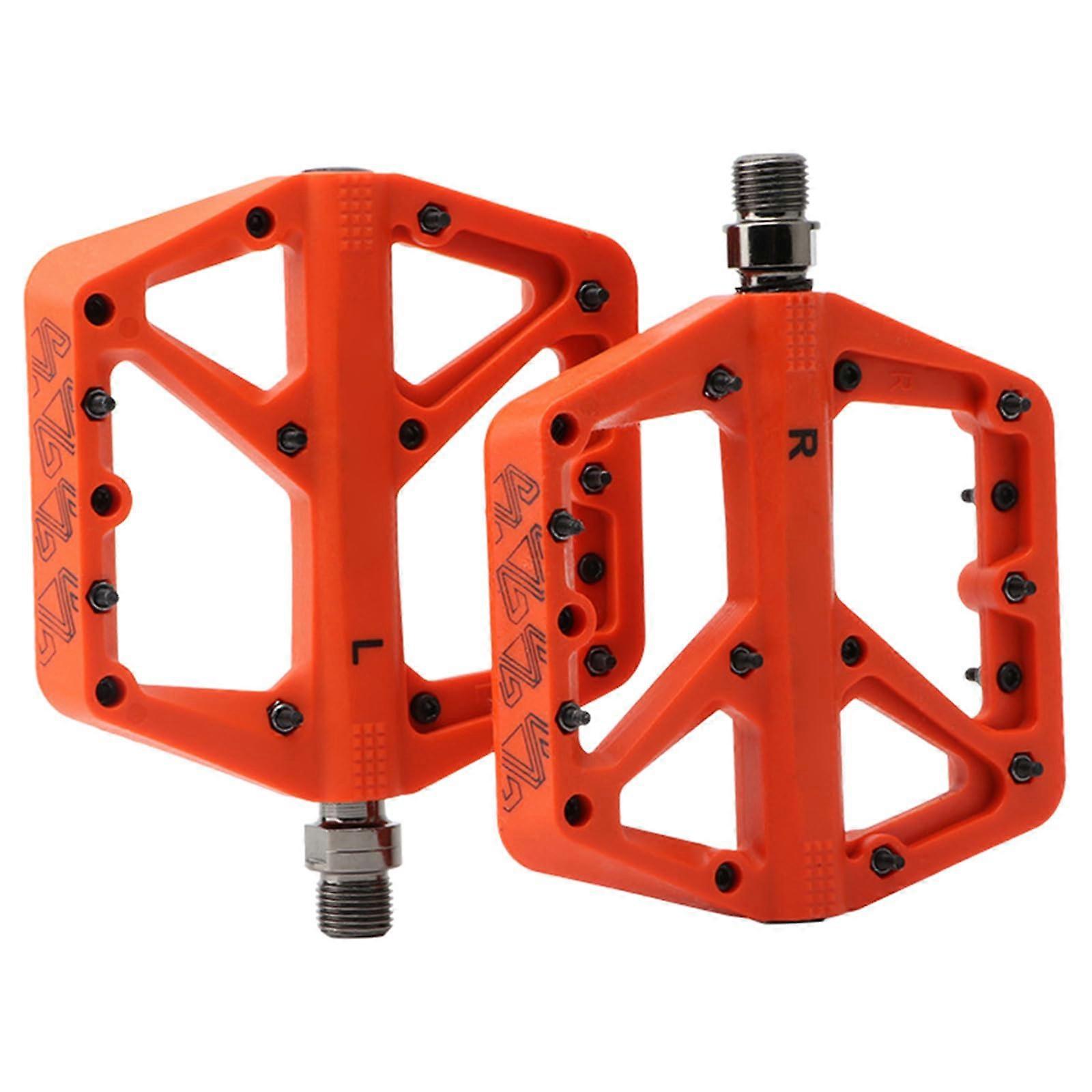 Bicycle Pedals Flat Platform, 9/16 Inch Thread, Sealed Bearings, Non Slip, Secure Footing, MTB Compatible