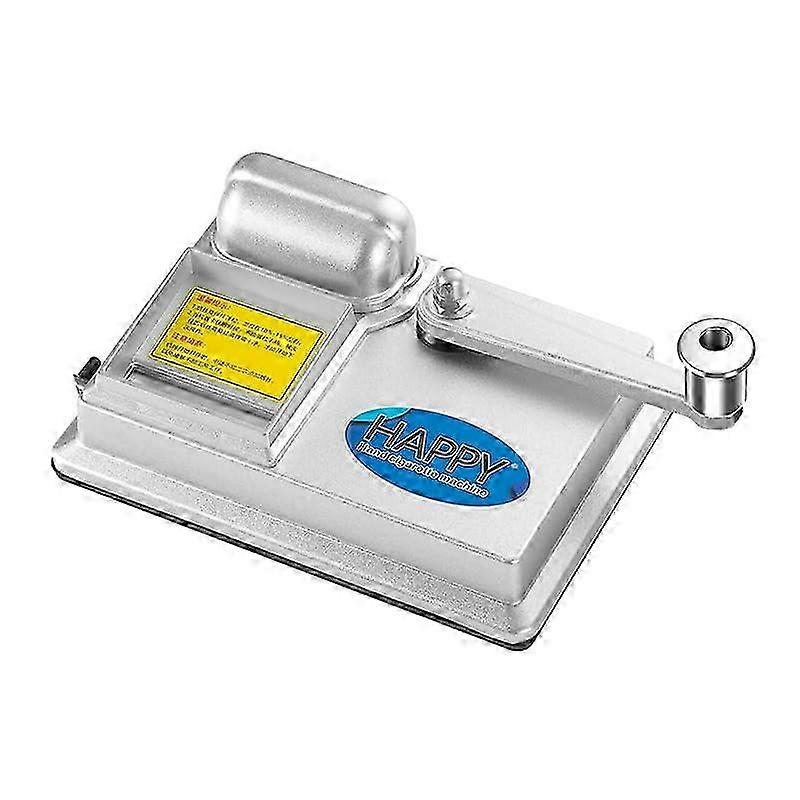 Manual Cigarette Rolling Machine for Home Use, Compatible with 0.26 inch/6.5 mm Diameter Pipes (Silver Finish)