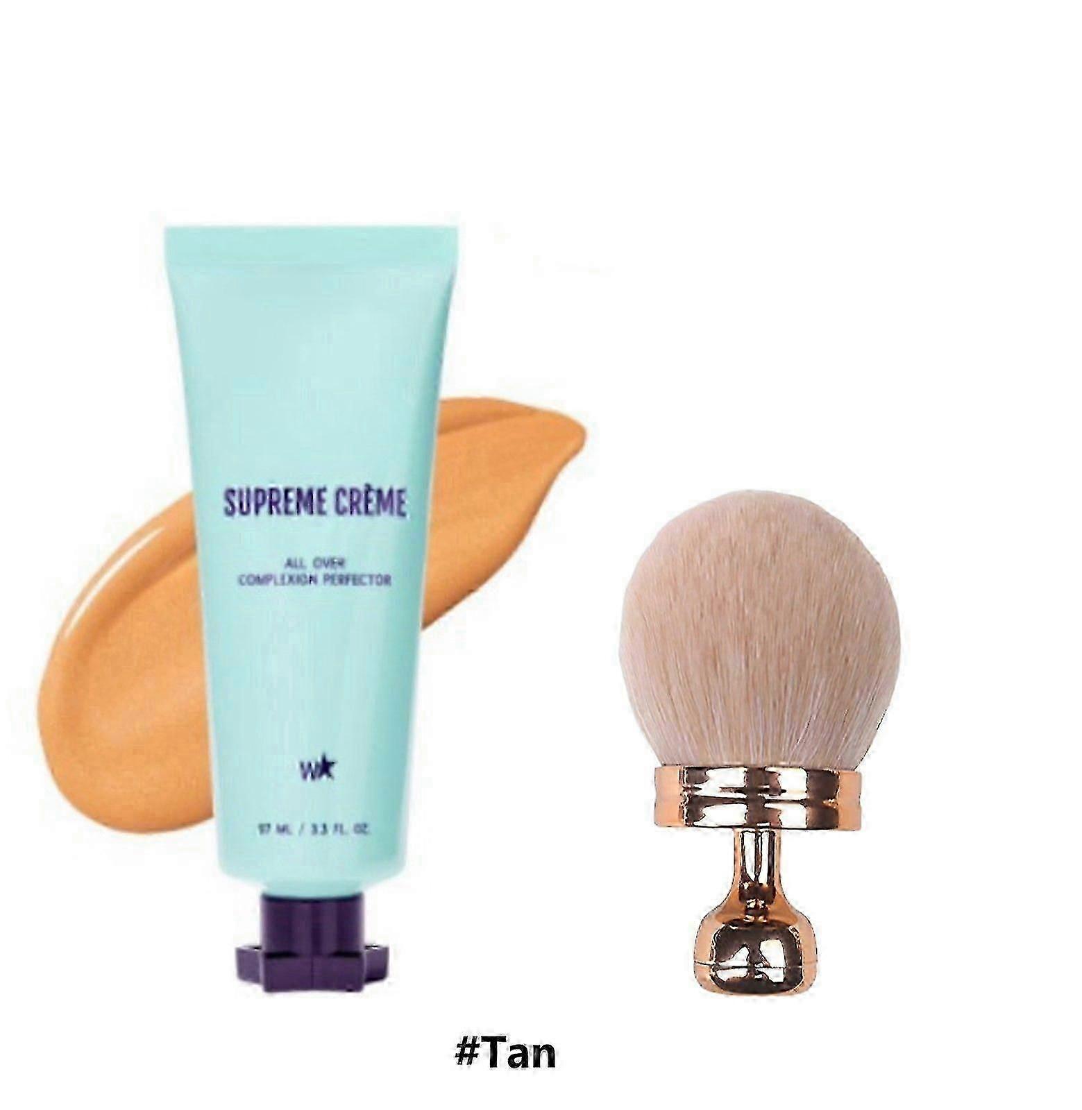 CC Cream with Makeup Brush - Supreme Complexion Perfector for All-Day Blemish Coverage