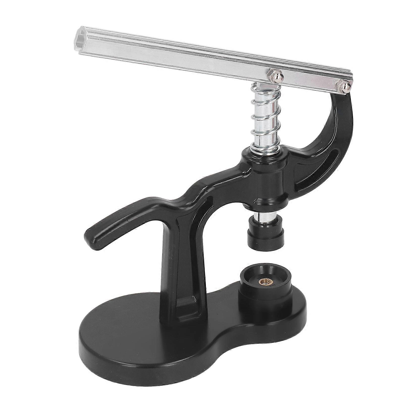 Watch Case Press Spring Arm Non Slip Handle Watch Back Case Closer with 12 Dies for Repair Maintenance 