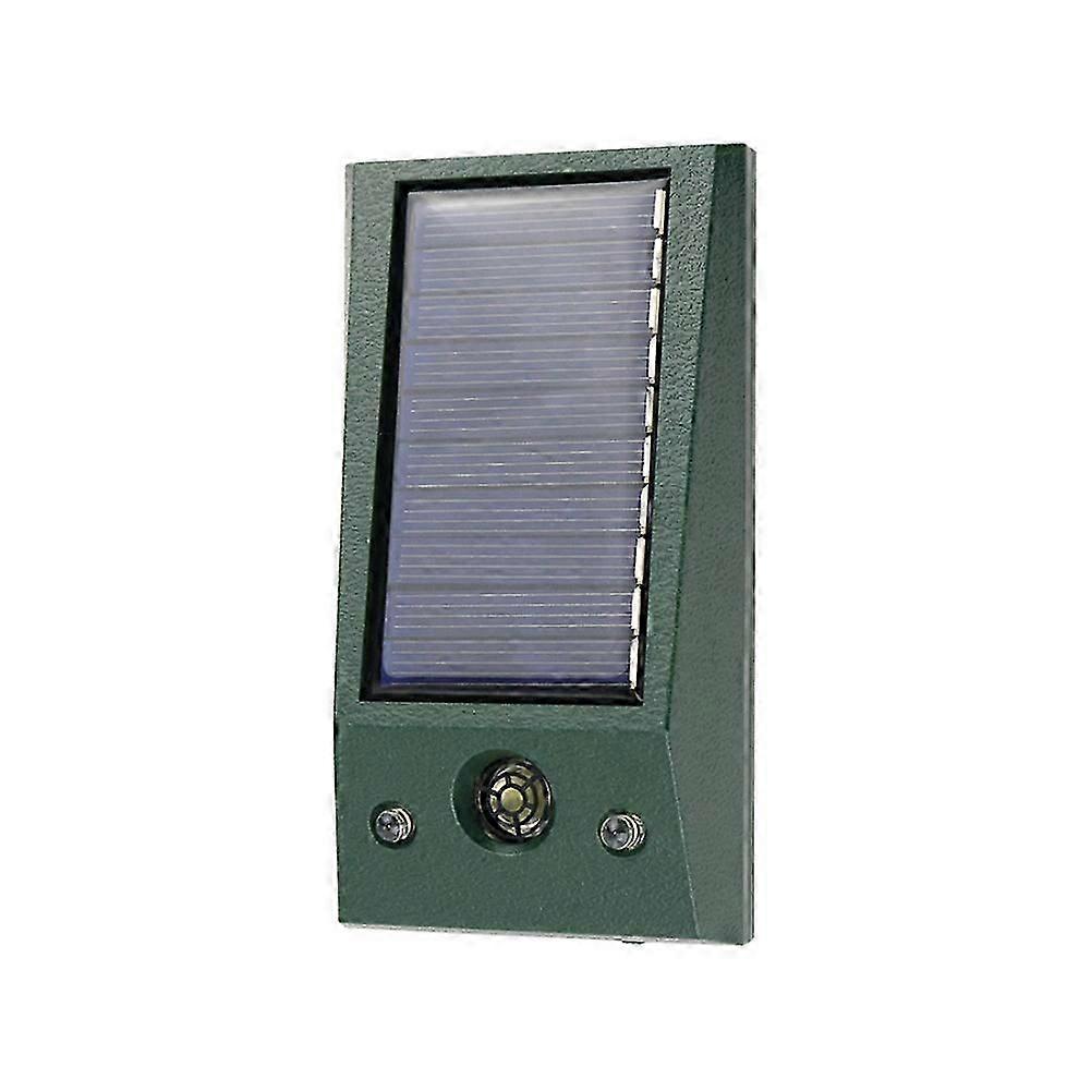 Upgraded Solar Animal Repellent With Led Flashing Light And Ultrasonic Sensor Waterproof Design For Garden Farm And Yard