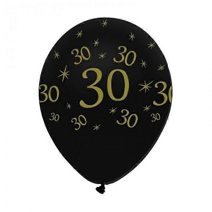 Creative Party 30 Latex All-Over Print Balloons (Pack of 6)