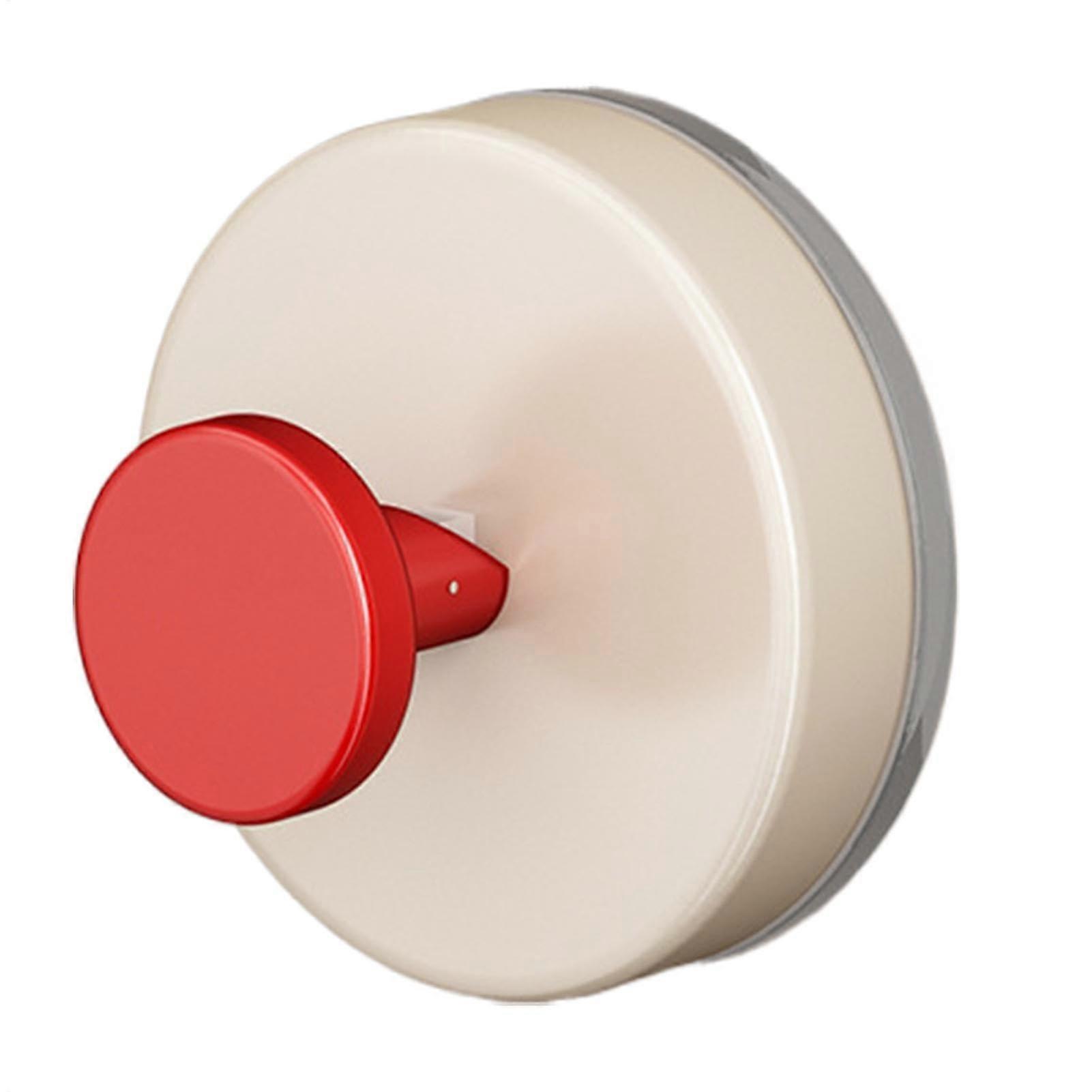Suction Cup Shower Hooks Removable, No Drill Towel Hooks for Bathroom, Vacuum Robe Hanger in Red, Strong Hold Design