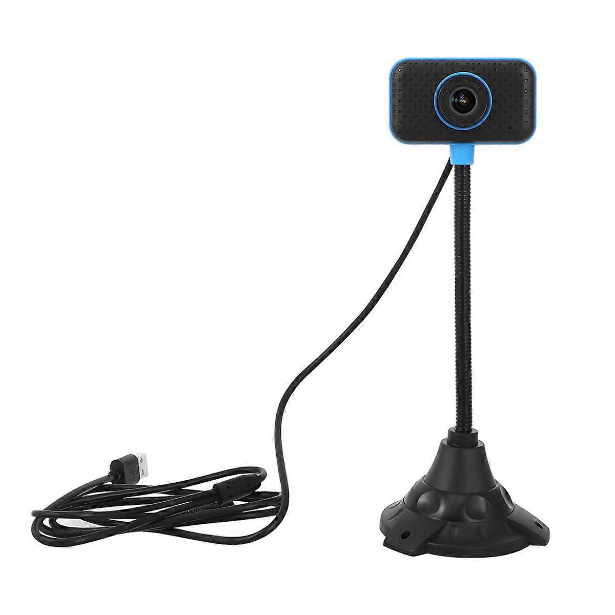Webcam for Laptop with Built-in Microphone for Live Broadcast 1Set Blue