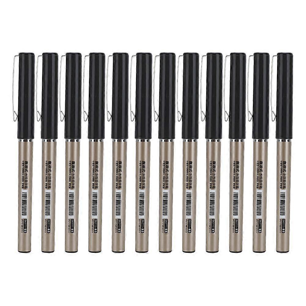2025 Latest Model  12Pcs Rollerball Pen ABS Plastic Shell Straight Liquid