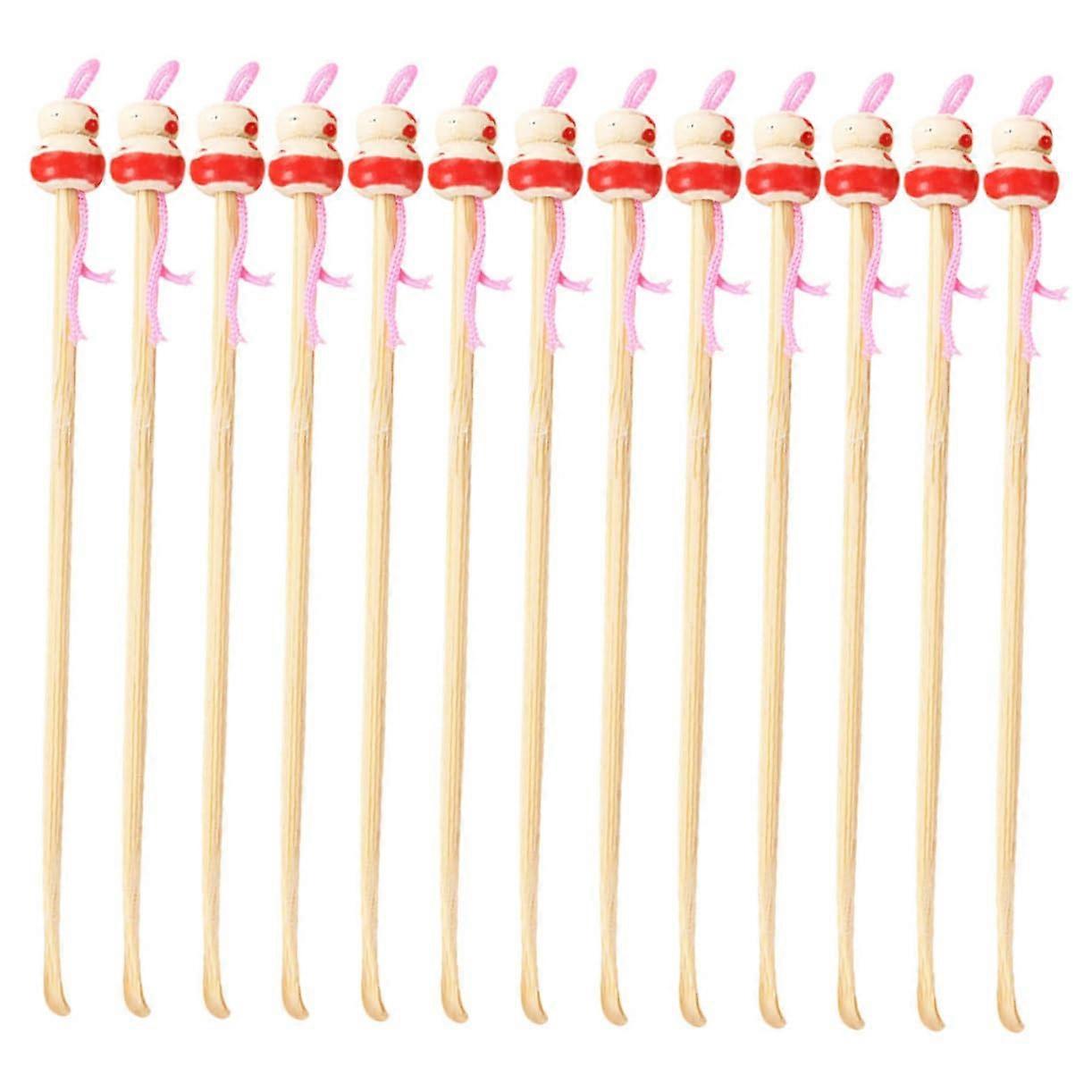 1 Set Ear Spoons Handmade Earwax Remover for Daily Use NonSlip Design for Adults Random Color 100 Pieces