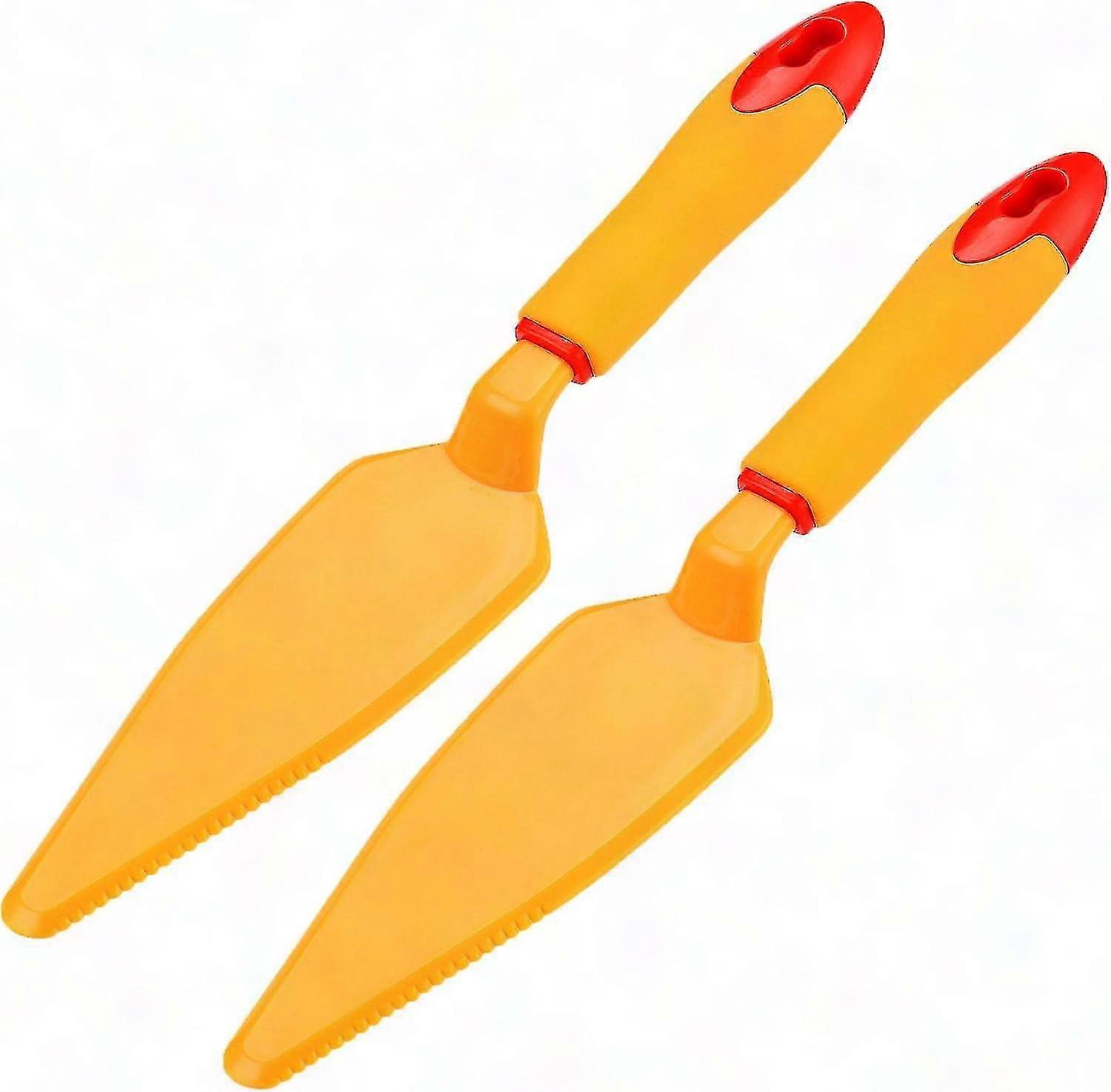 2-Pack Plastic Pie Cutter for Cake Pizza Slicing Knife