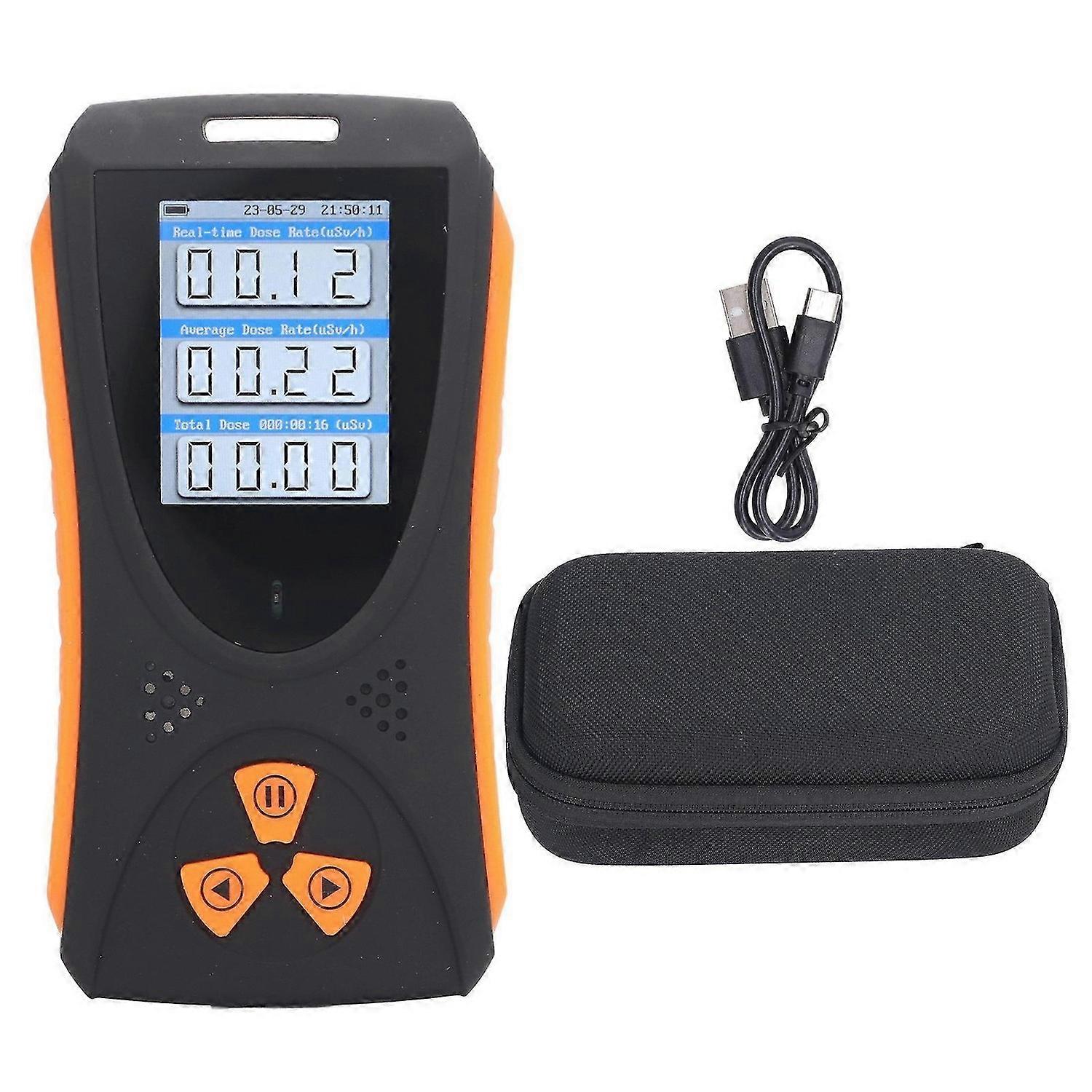 Nuclear Radiation Detector High Sensitivity Rechargeable Geiger Counter X Ray Monitor Dosimeter Alarm Device
