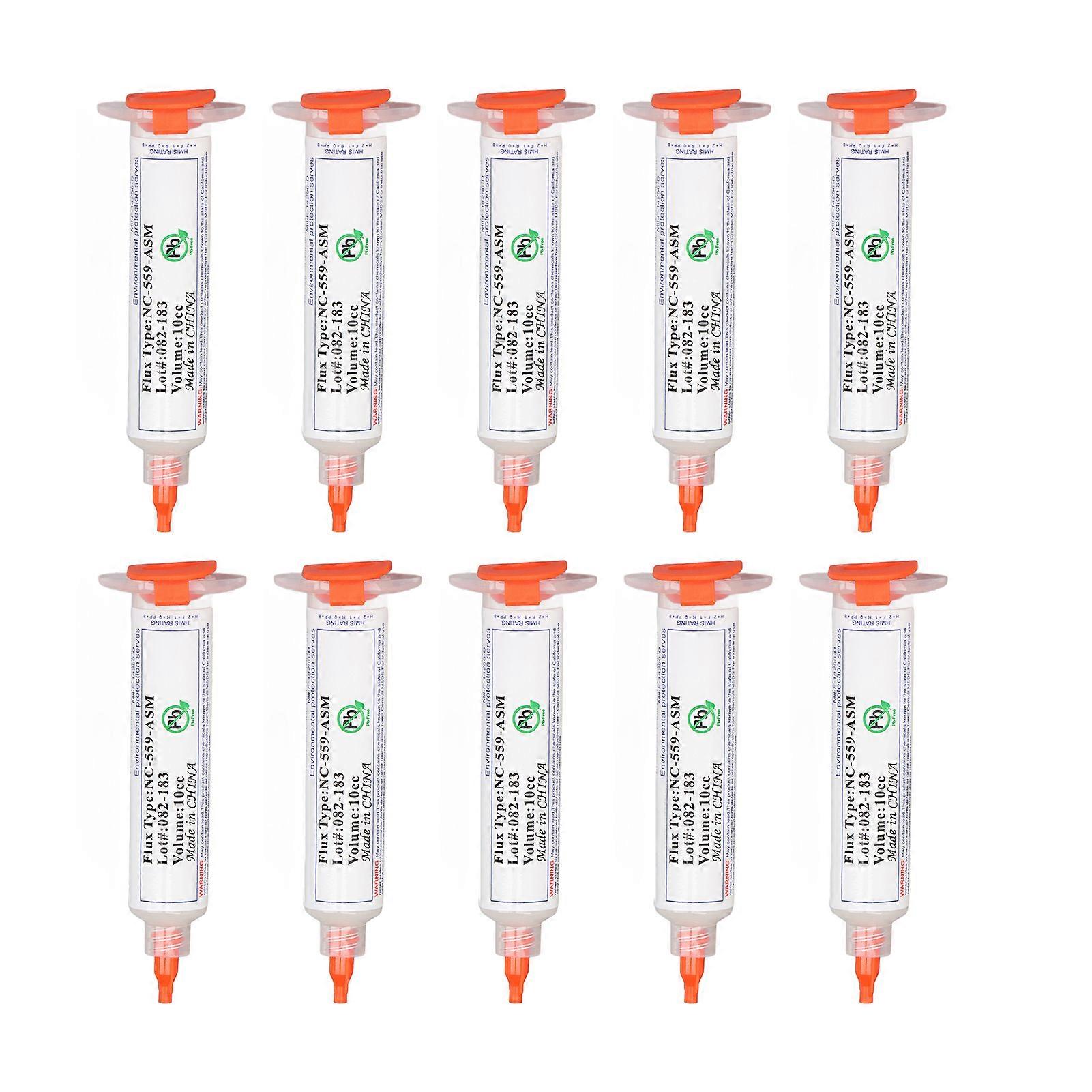 10 Pcs No Clean Solder Paste 10cc High Insulation Repair Flux Paste for Phone Computer BGA