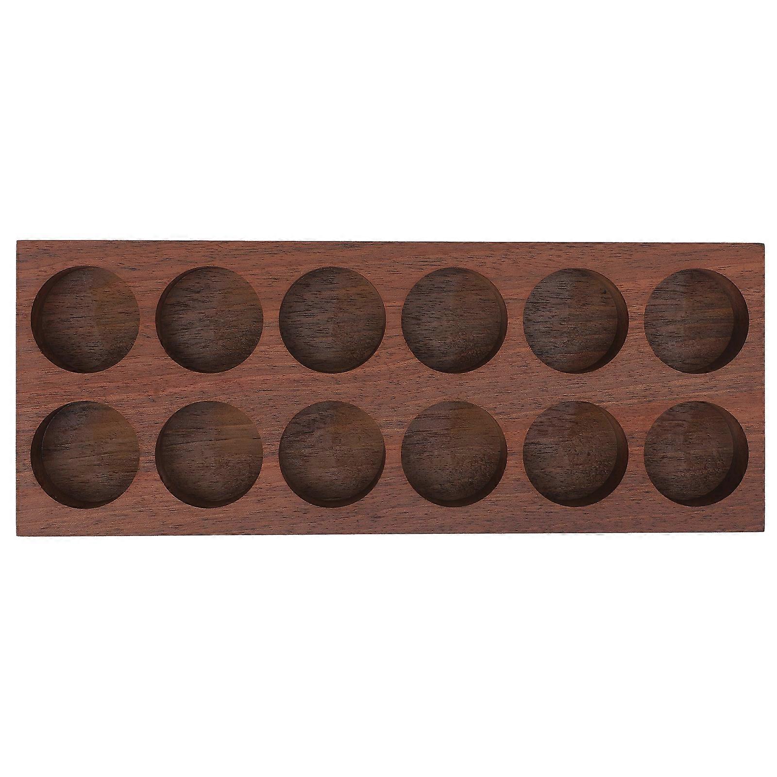 Test Tubes Rack For Display Reusable Storage Rectangular Shape For Home Kitchen 8.3×3.2×1in Wood 1Pack