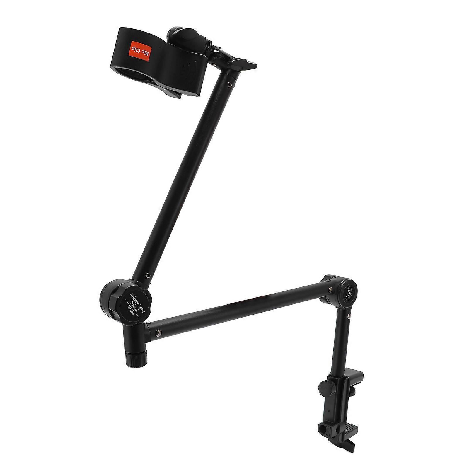 Zinc Alloy Microphone Arm Stand, 360° Rotation, 1.5kg Load, Universal Fit, Anti-Slip Design