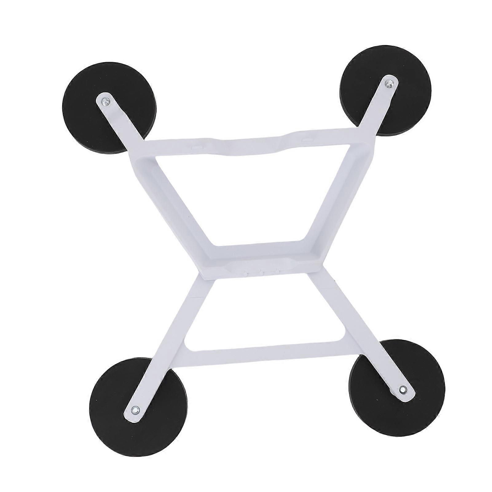 White Magnetic Satellite Car Mount: Shock Absorbing, Windproof, Quick Release for RVs