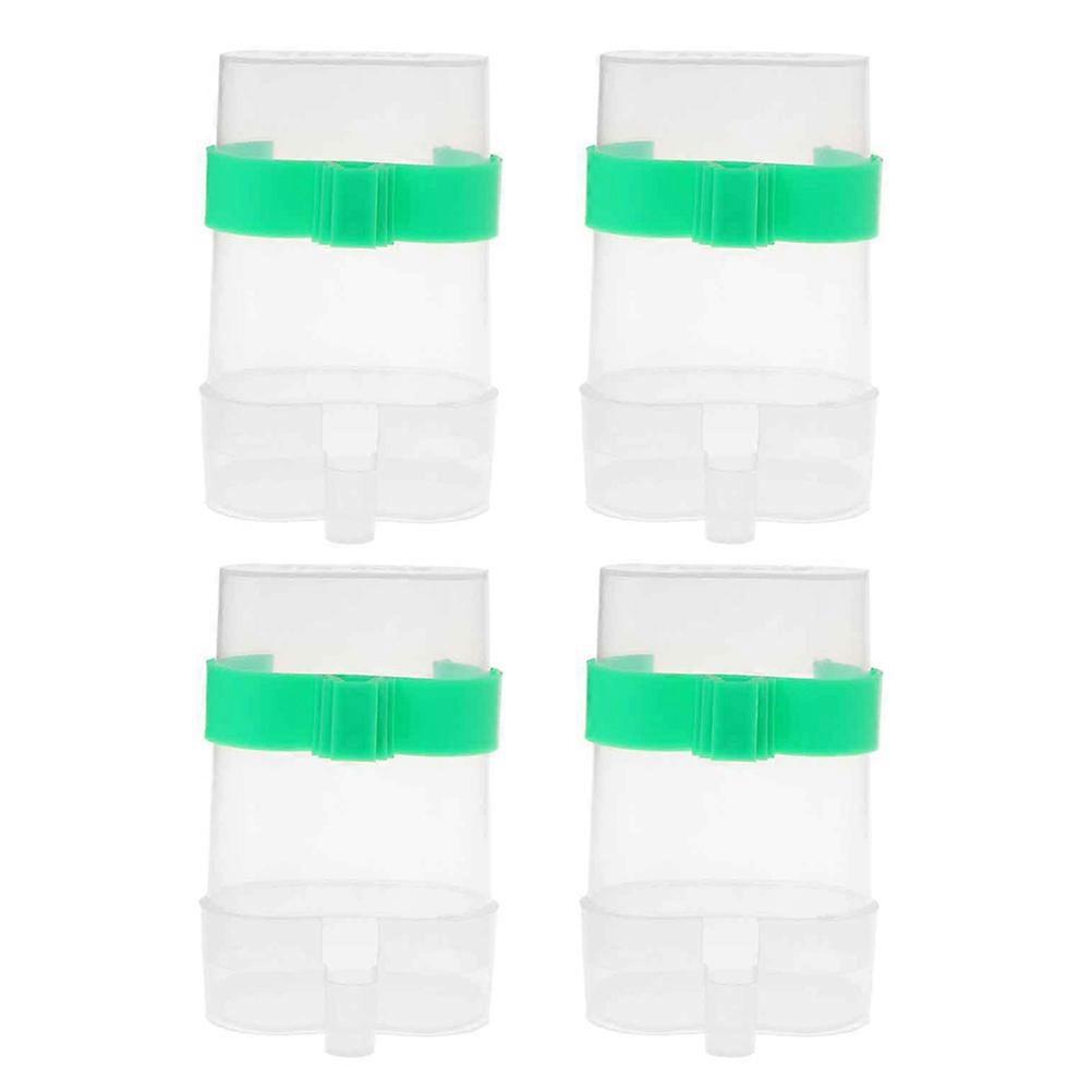 4pcs Parakeet Water Dispenser, Automated Bird Water Feeder for Cage Accessories, Leak Proof Design, Easy Install, Durable Plastic for Birds and