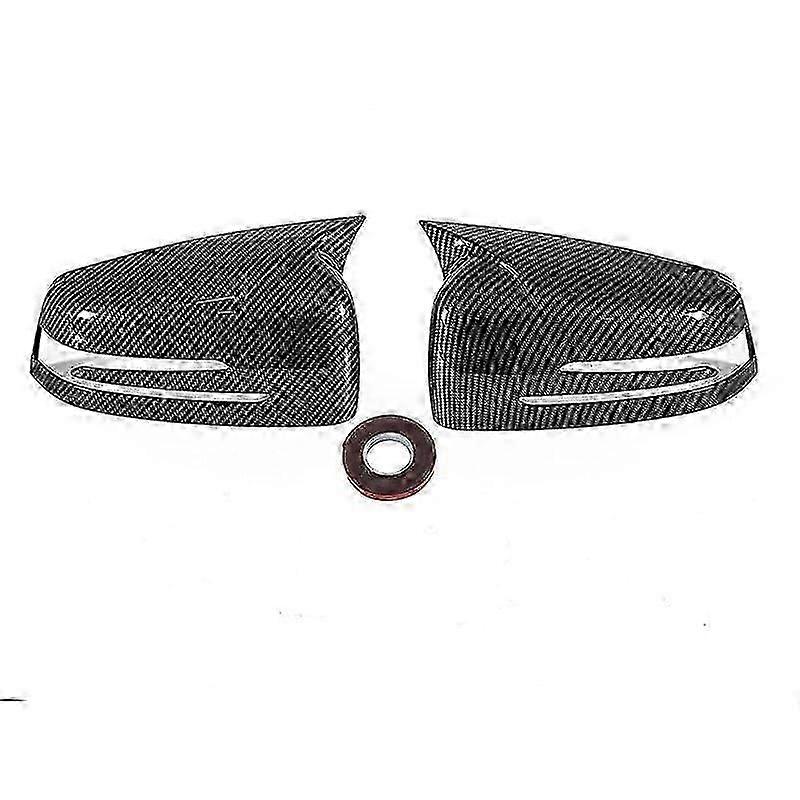 Pair Add on Side Mirror Cap Covers Fit For Mercedes Benz W176 W246 W212 W204 C117 X156 X204 W221 C218 A B C E S CLA GLA GLK Class