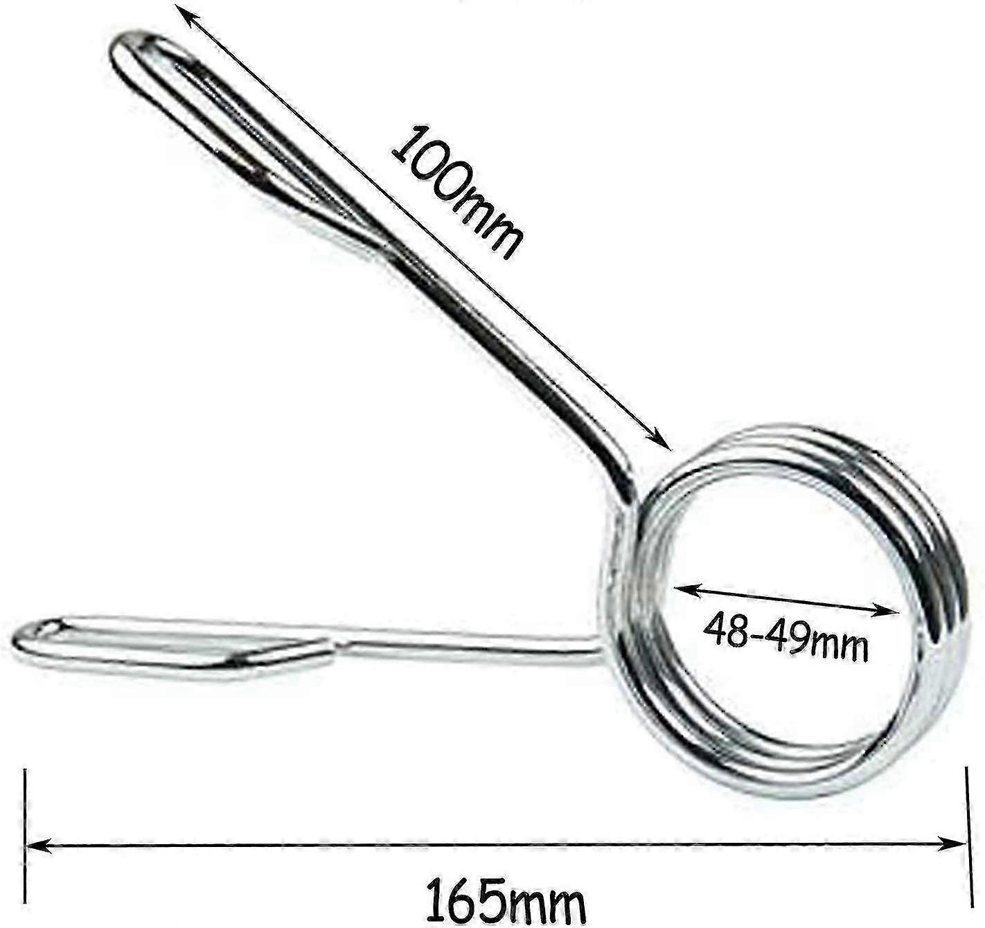 4 Pieces Spring Lock, 50mm Dumbbell Clamp, Spring Locks For Exercise Gym Barbell