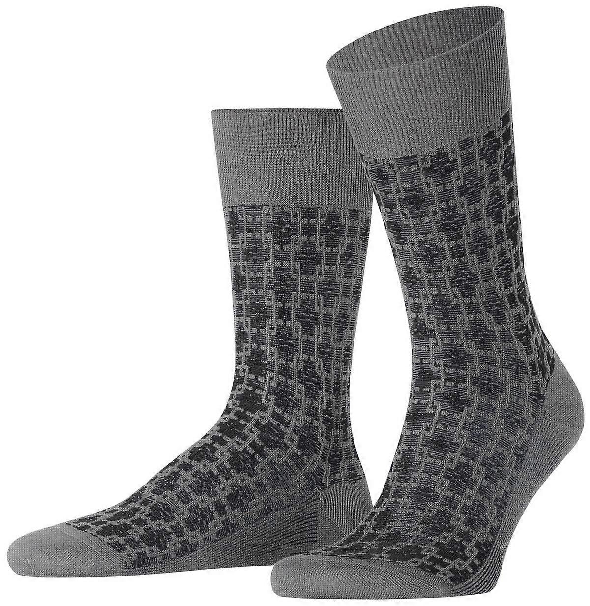 Falke Artwork Tie Socks - Light Grey Mel