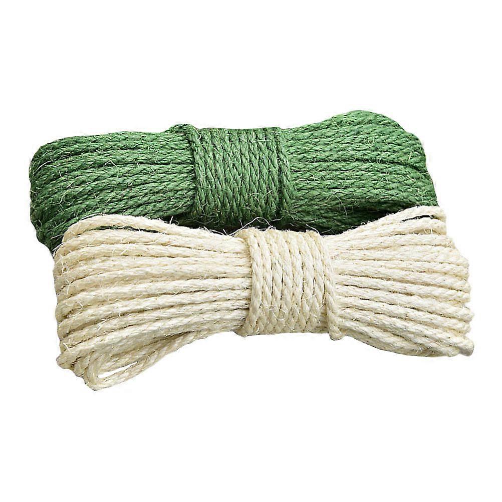 Synthetic Cat Scratching Rope for Home Use Green with Light Fragrance 20M