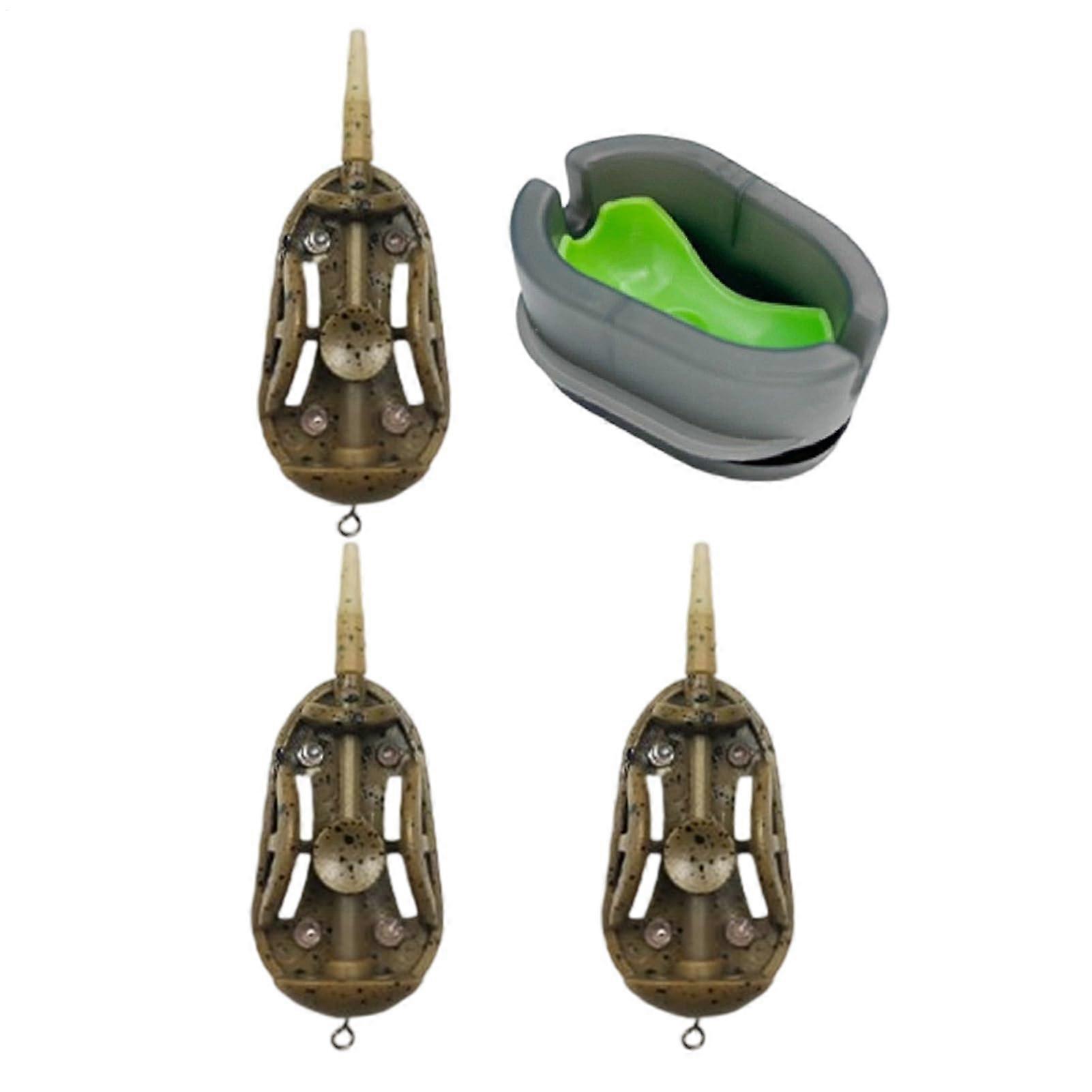Karpfen Methodfeeder Set Inline Methodfeeder Fishing Accessory Set with QuickRelease Stainless Steel
