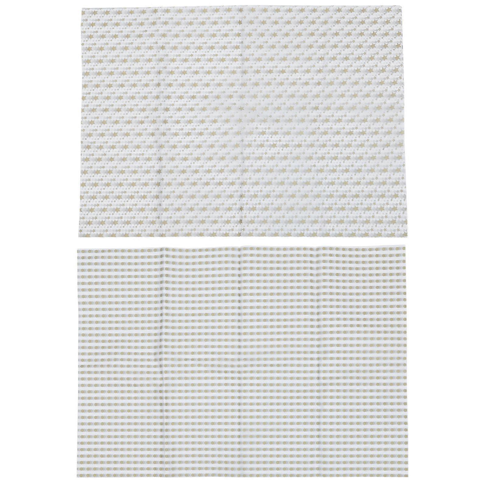 Golden Dot Wrapping Paper Sheets Golden Star Gift Wrapping For DIY Project Christmas Occasions Durable Not Easy To Tear 70x50cm 40 Sheets