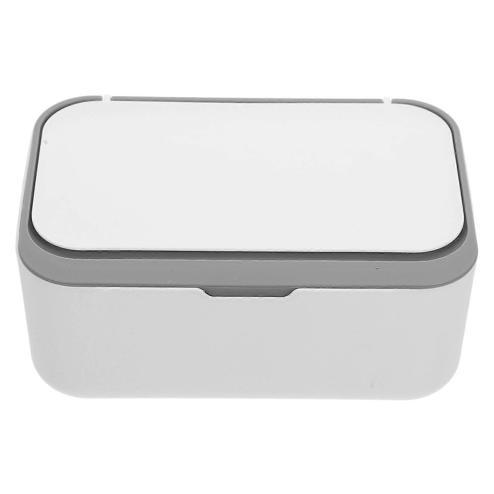 Wipes Dispenser Box with Lid Stylish Tissue Holder for Wet Wipes, Portable and Easy to Clean, Ideal for Home, Office, and Car Use White