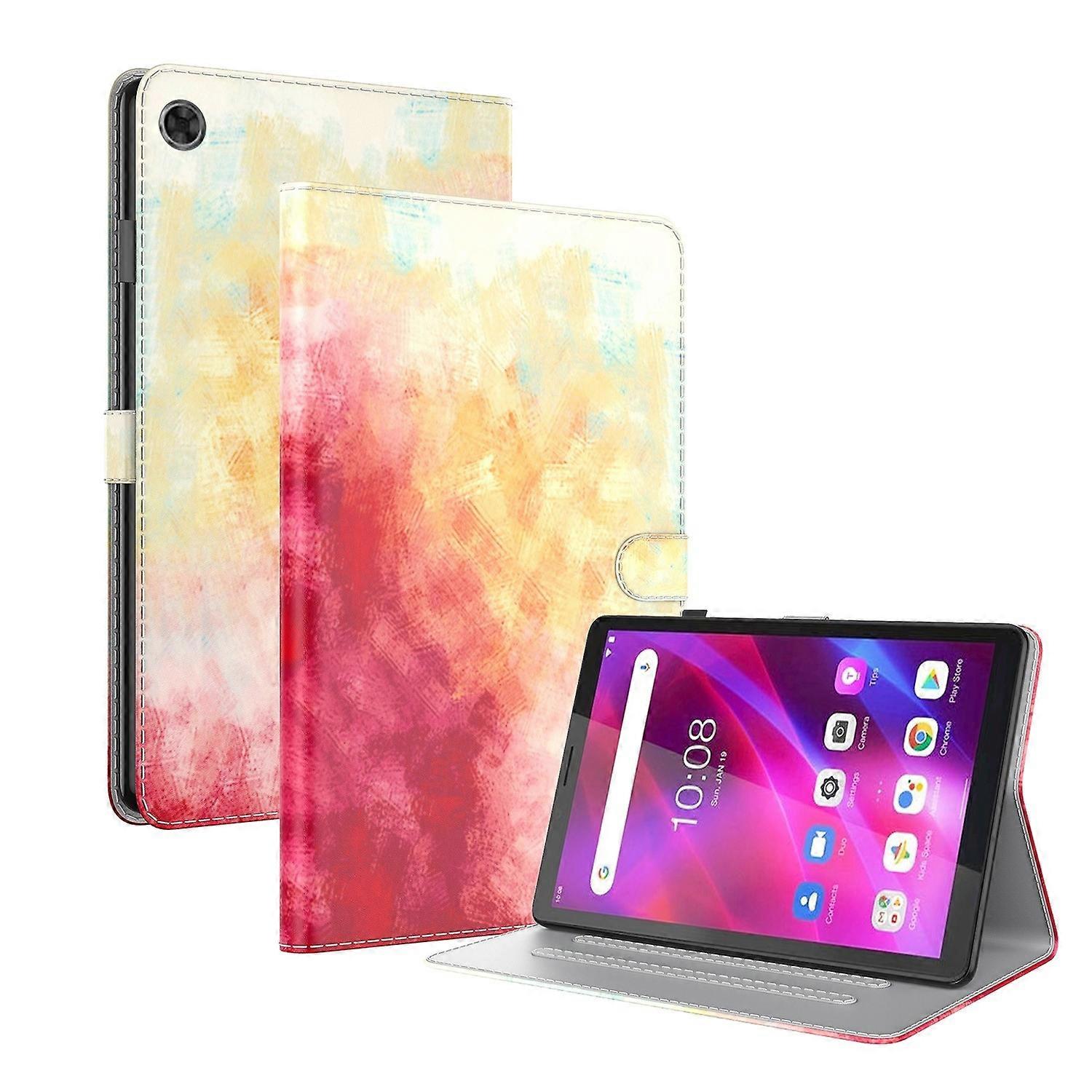 Watercolor Pattern Tablet Case For Lenovo Tab M7 3rd Gen