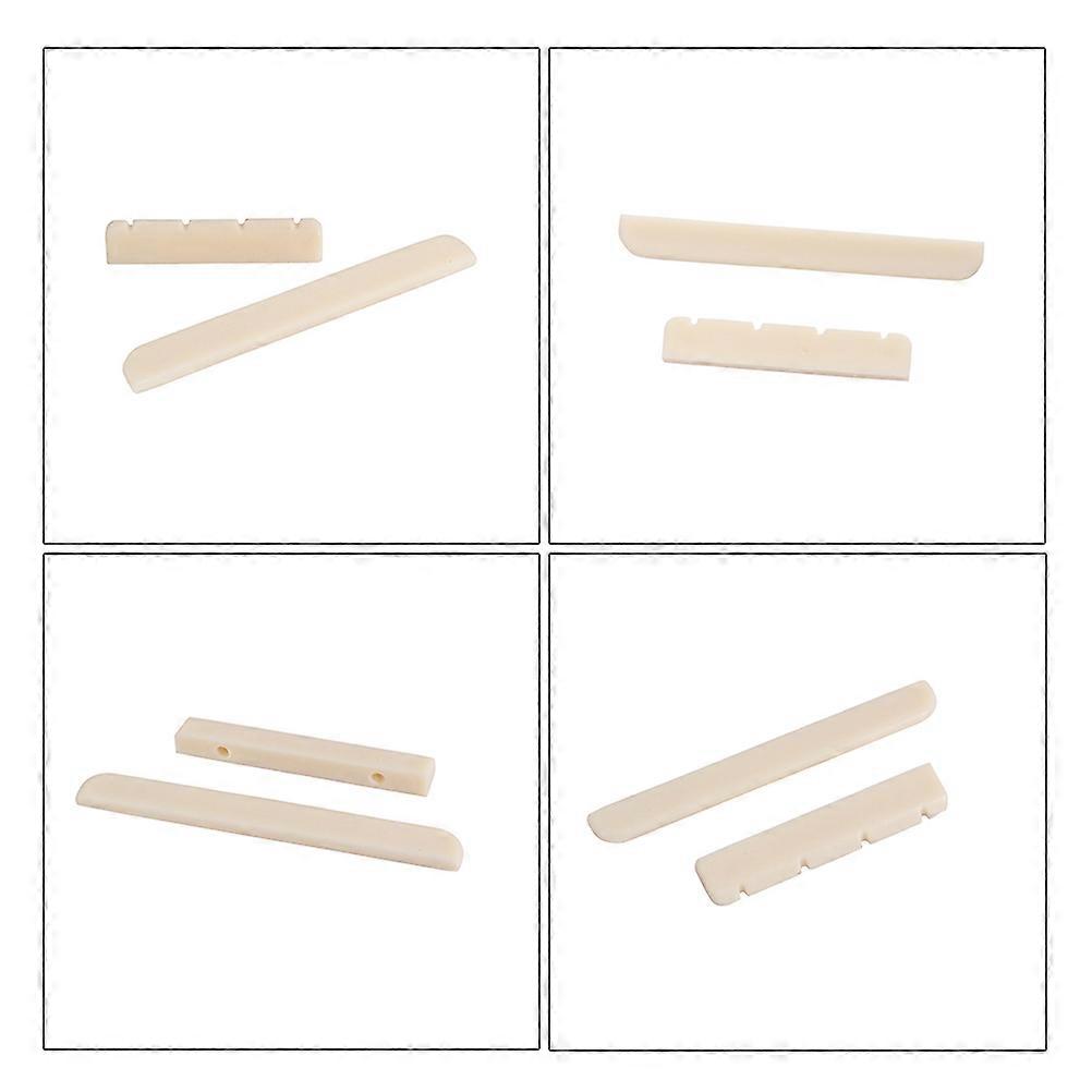 Gitarr Sadel och Sadel GL72 Plast för Klassisk Gitarr Elfenben Förbättring 1Set