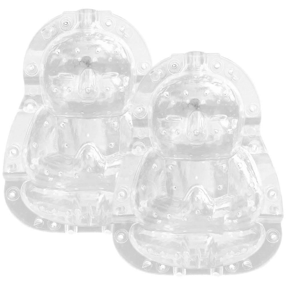 Melon Shaping Mold Transparent Forming Mold Buddha Shape Ginseng Mold For Cultivation 2Pcs
