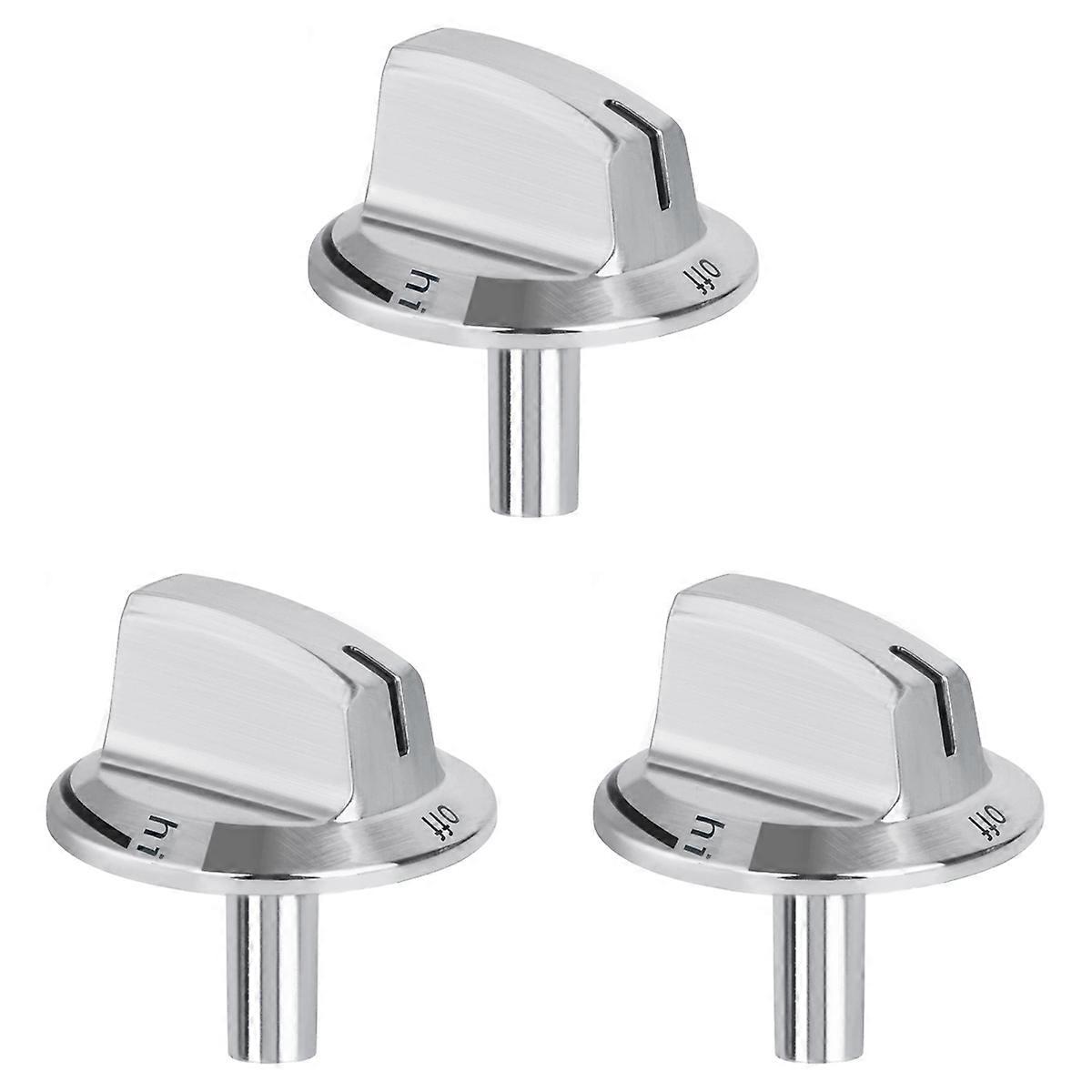 3 PCS Upgrade 5304525746 Long Stem Stove Knobs Replacements, Compatible Stove Range Oven Knobs