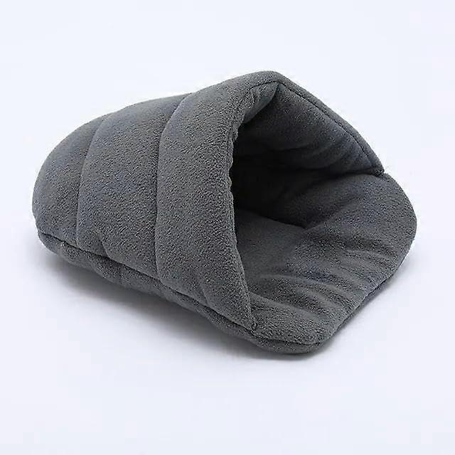 Bed hideaway, cozy house, soft warm fleece, winter slipper cushion, small animal nest, cat and dog bed size L