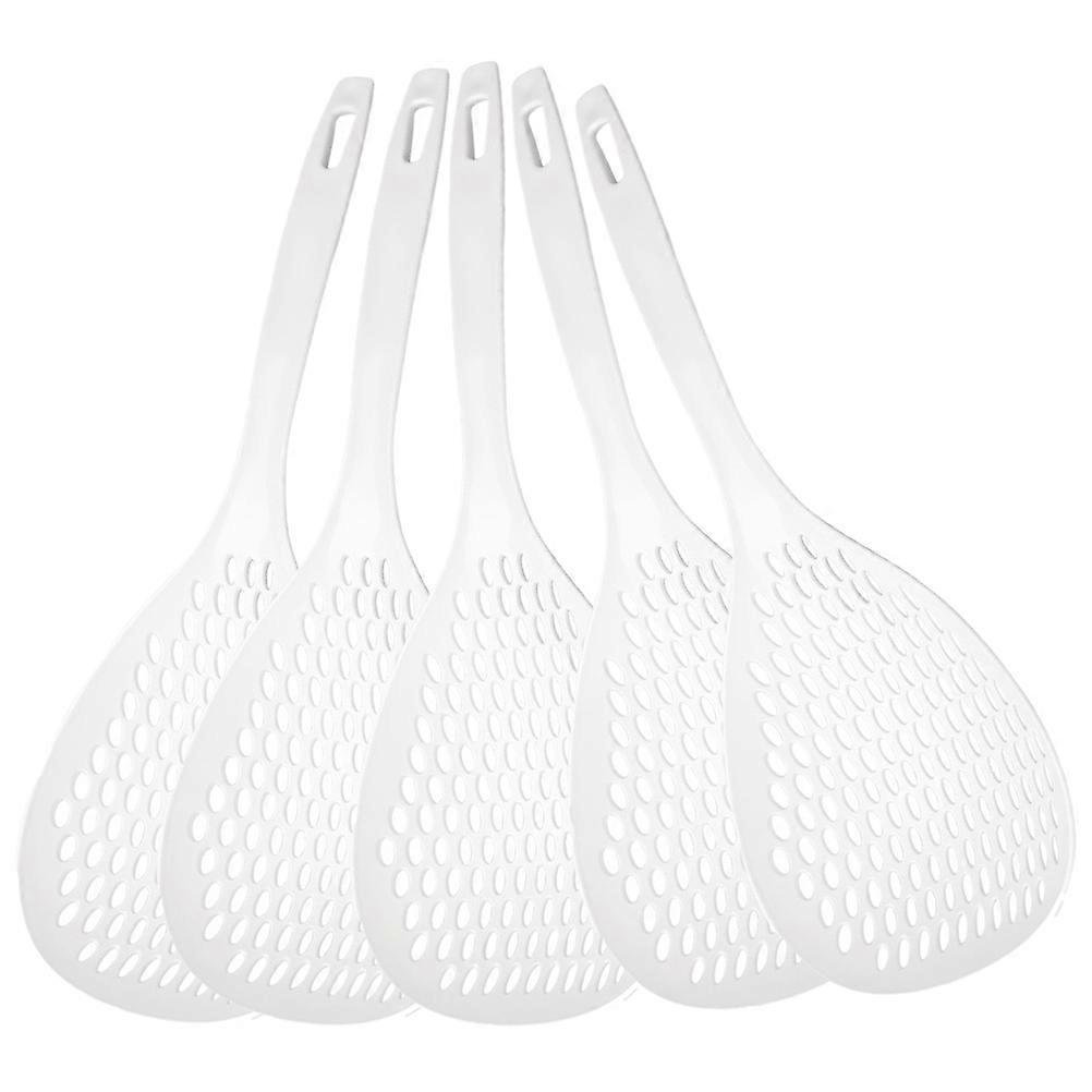 Skimmer Spoon Large Noodle Strainer Spoon for Cooking 5Pcs Kitchen Colander