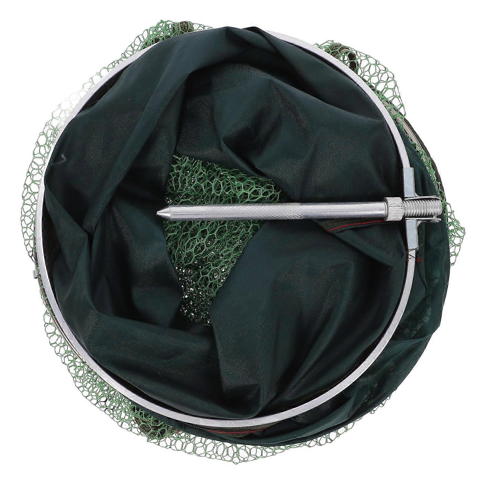 Portable Foldable Fishing Net for Outdoor Use Lightweight Wear Resist Green Perfect for Shrimp Crawfish Crab